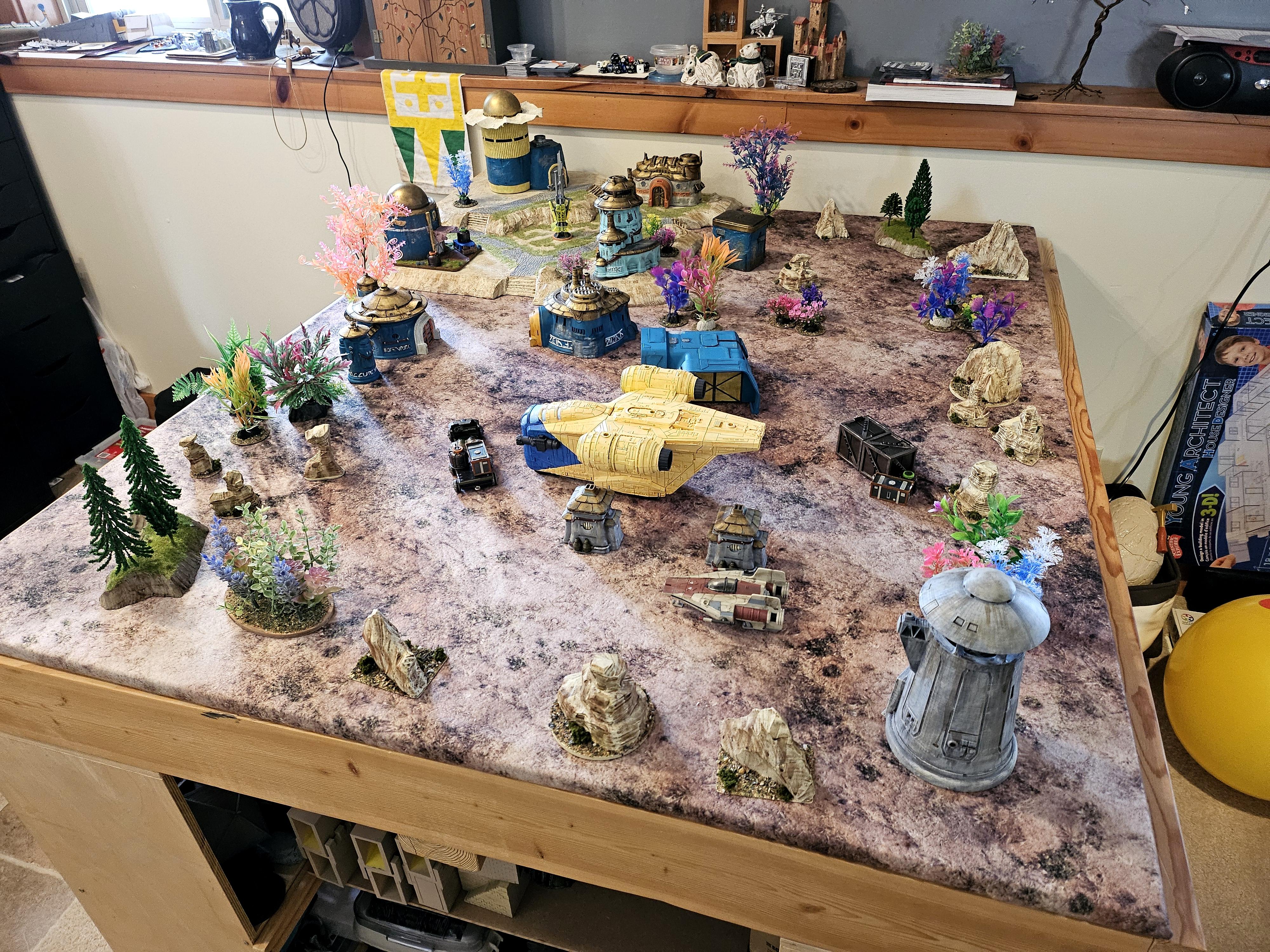 Game Table, Space Port, Star Wars, Terrain
