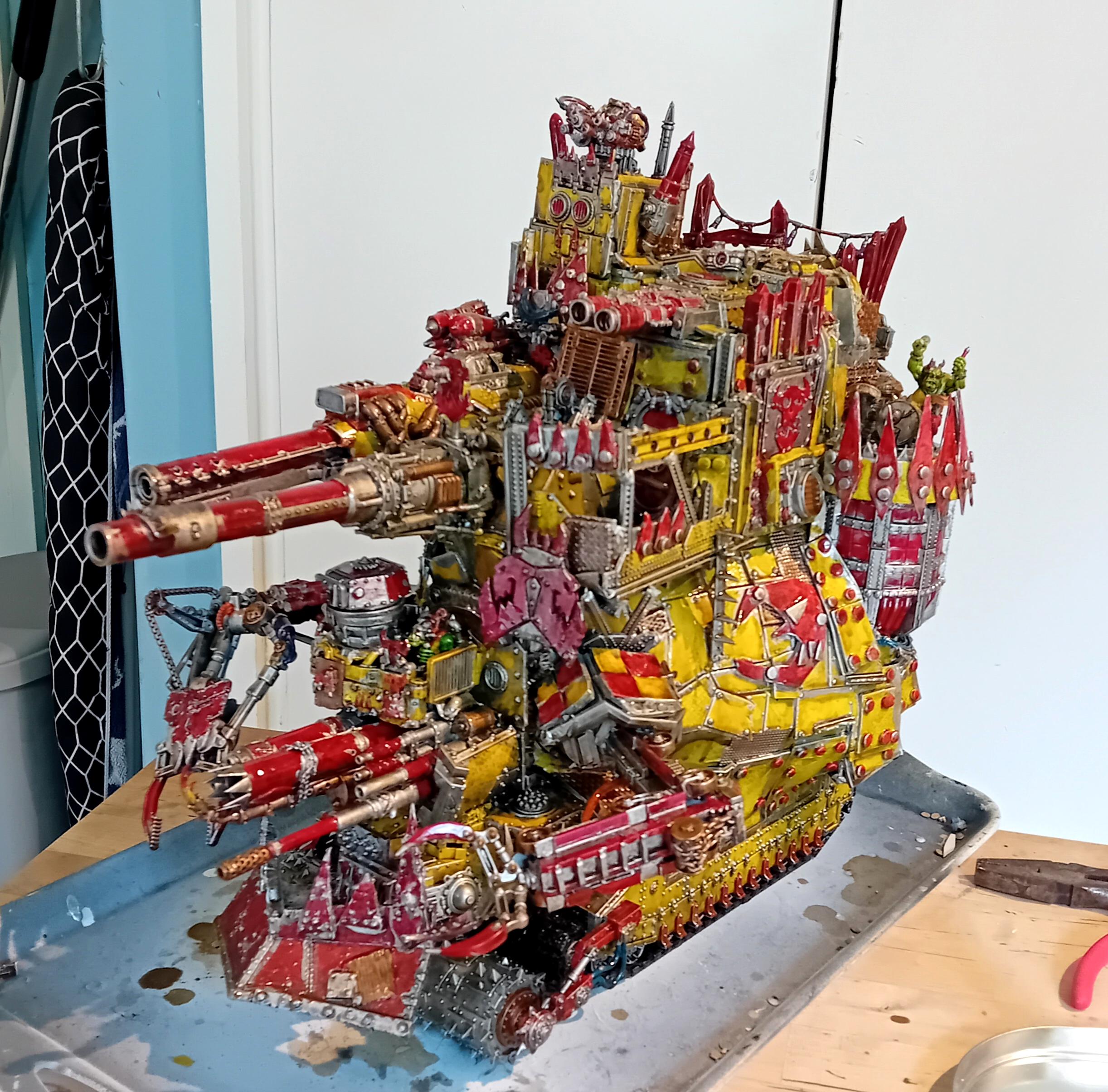 Battlewagon, Conversion, Leviathan, Looted, Orks, Scratch Build, Super-heavy, Warhammer 40,000