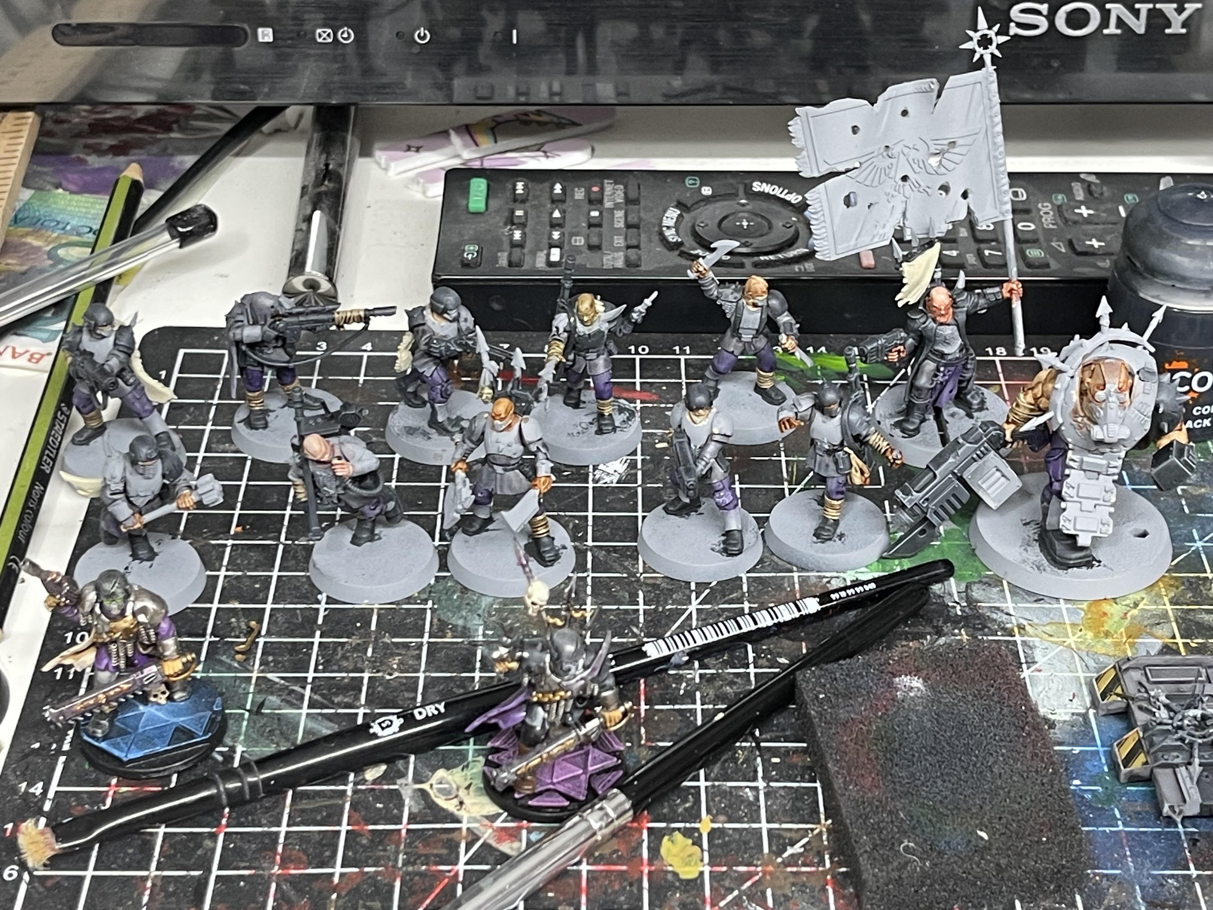 Blooded, Chaos, Kill Team, Traitor Enforcer, Traitor Guard, Traitor Ogryn, Warhammer 40,000, Work In Progress
