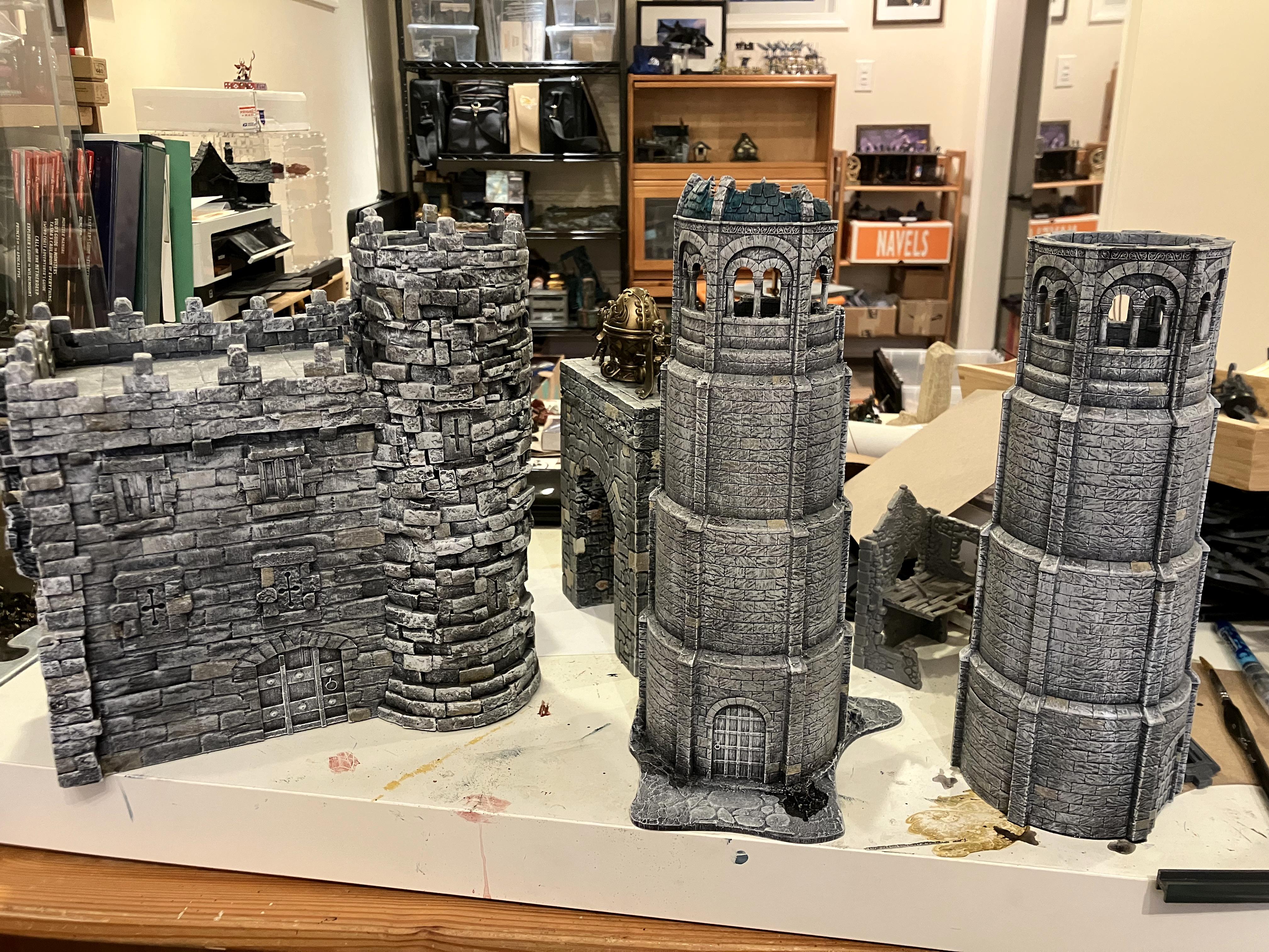 Age Of Sigmar, Buildings, Castle, Do-it-yourself, Fantasy Village, Gondor, Medieval, Oldhammer, Painting, Scratch Build, Terrain, Tower, Victorian, Warhammer Fantasy, Warhammer Fortress, Warhammer The Old World, Work In Progress