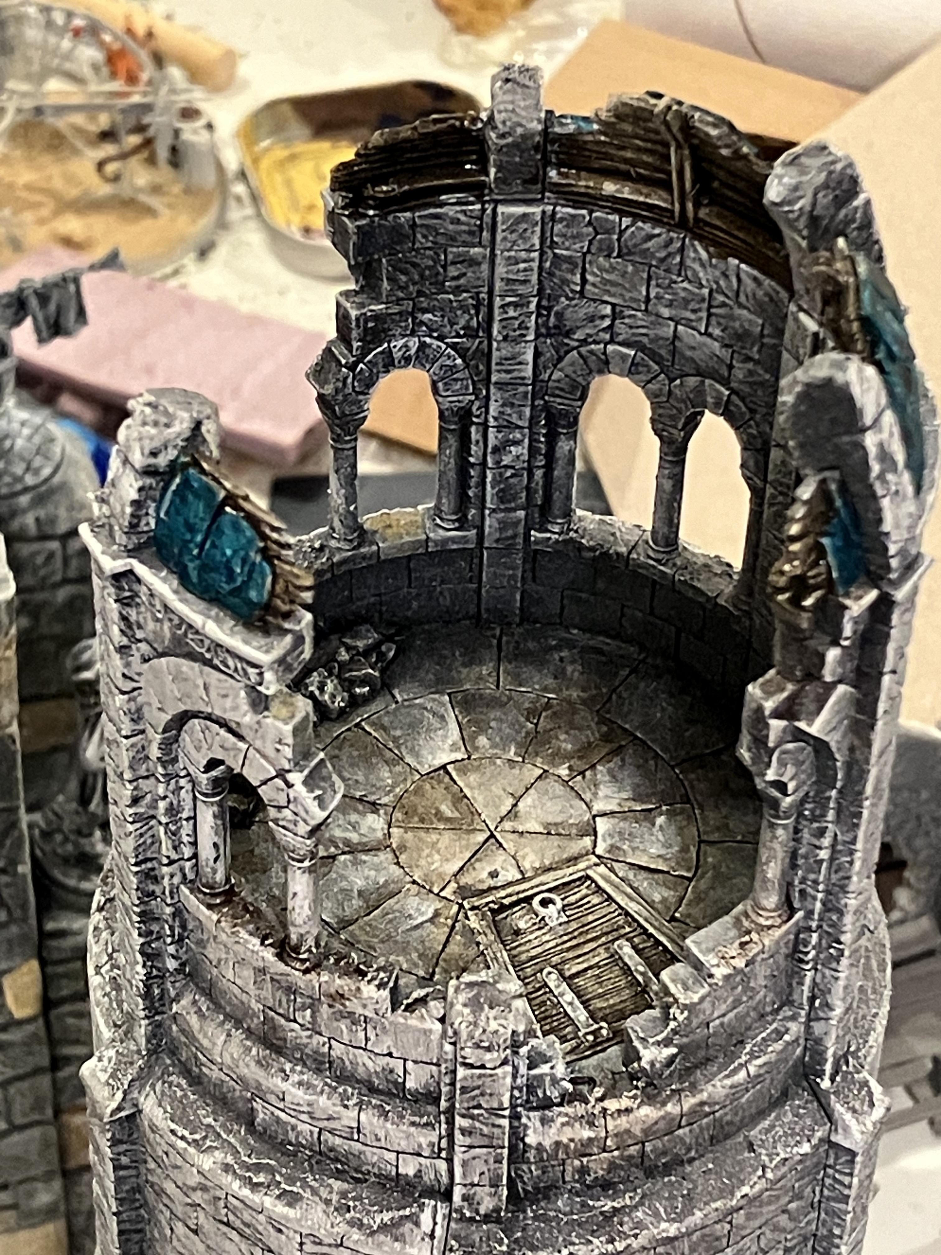 Age Of Sigmar, Buildings, Do-it-yourself, Fantasy Village, Gondor, Lord Of The Rings, Medieval, Oldhammer, Painting, Scratch Build, Terrain, Tower, Victorian, Warhammer Fantasy, Warhammer Fortress, Warhammer The Old World, Work In Progress