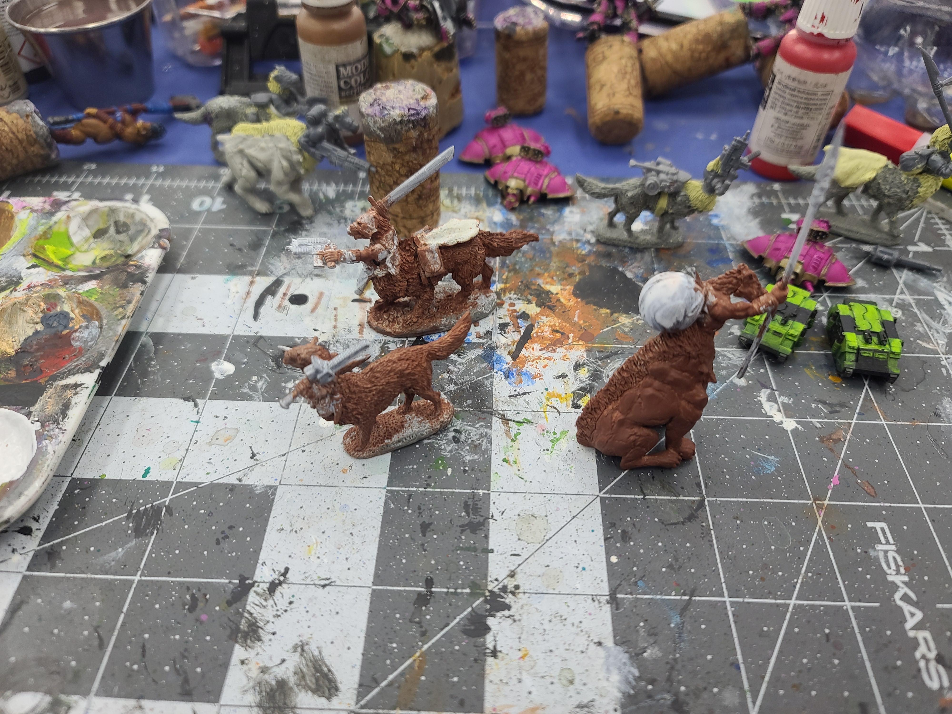 Conversion, Gorkamorka, Kitbash, Mutie, North Star Military Figures, Reaper Miniatures, Taur, Wolf