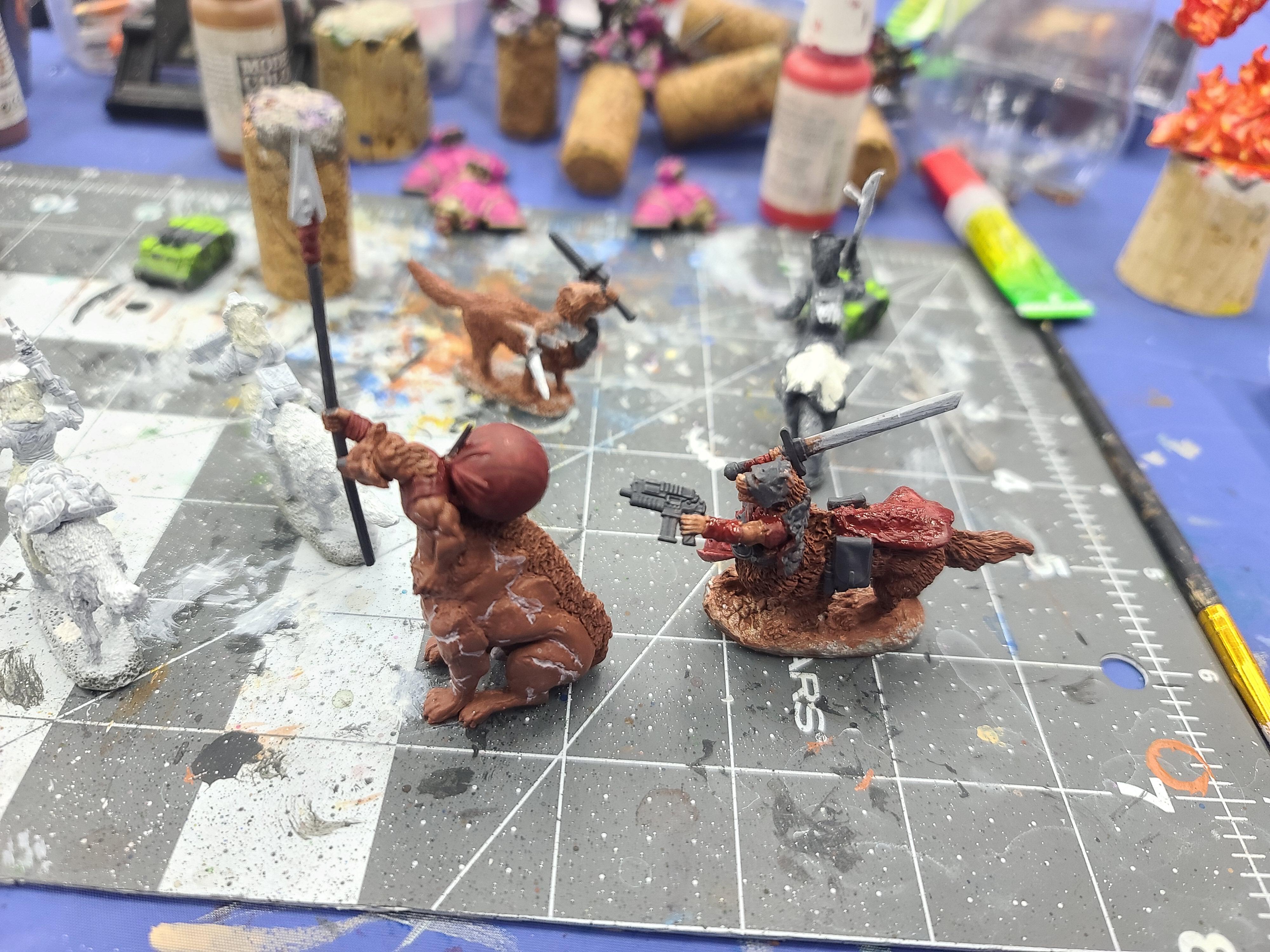 Conversion, Gorkamorka, Kitbash, Mutie, North Star Military Figures, Reaper Miniatures, Taur, Wolf