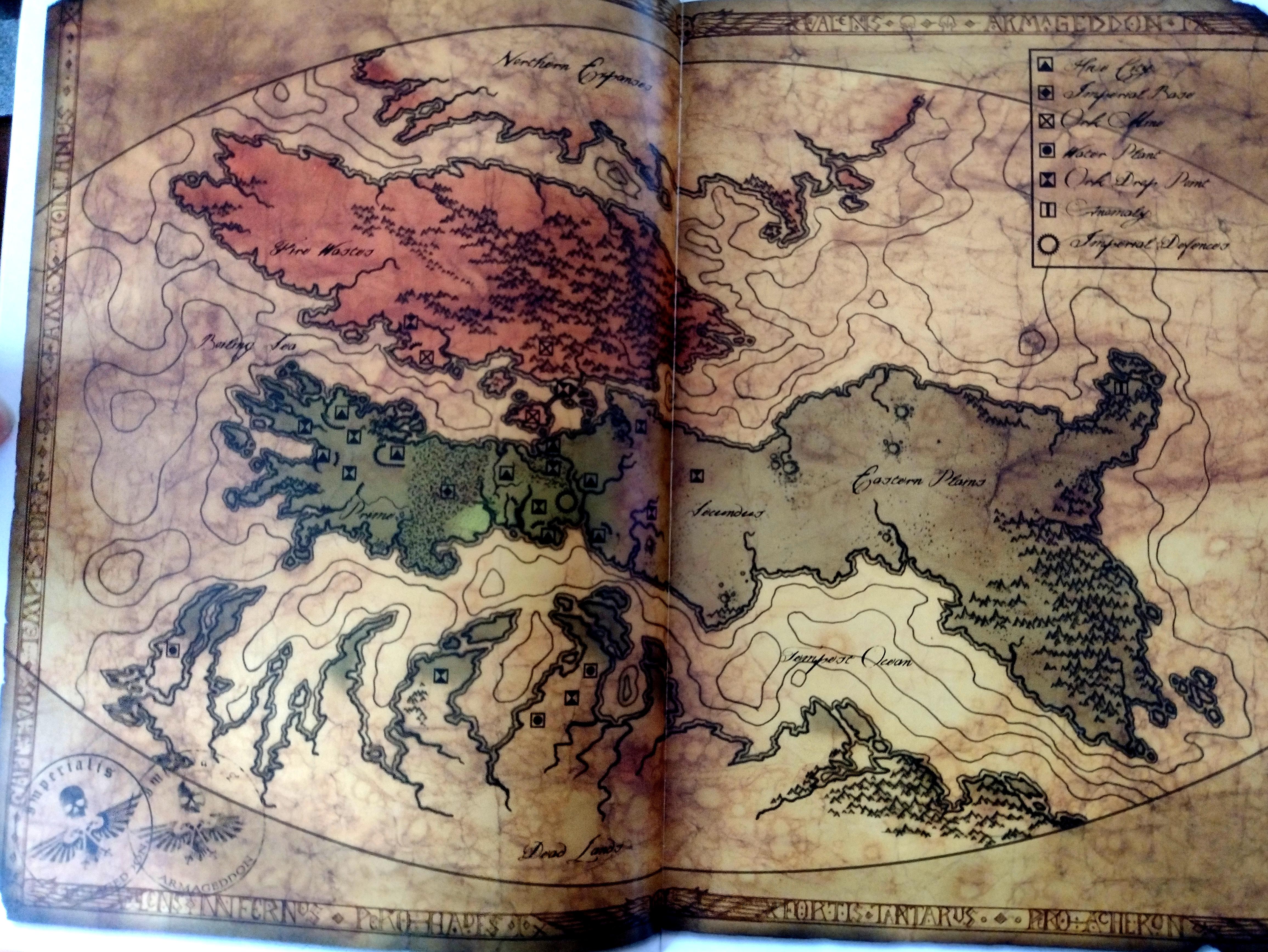 Armageddon, Map, Warhammer 40,000