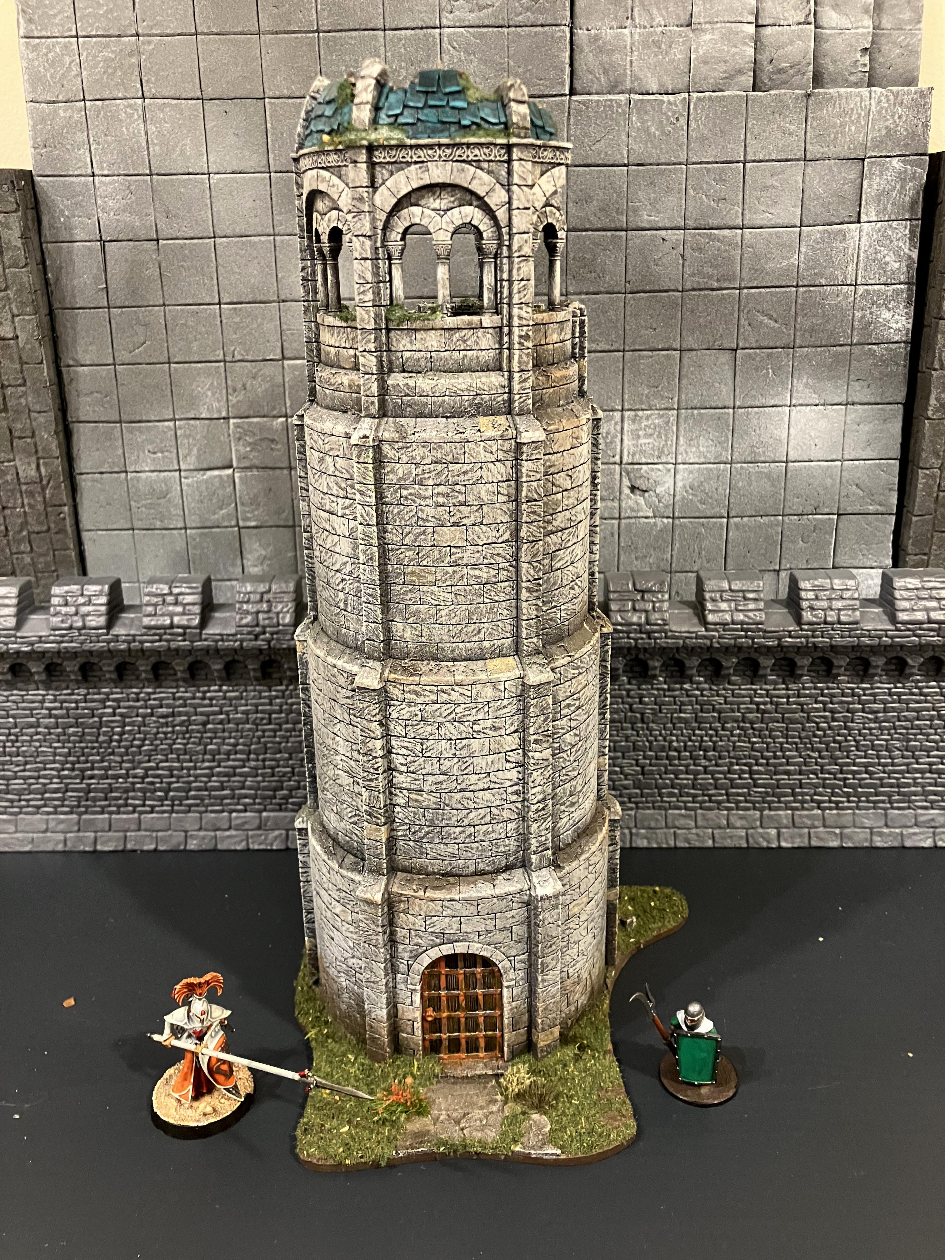 Age Of Sigmar, Buildings, Do-it-yourself, Fantasy Village, Fortification, Gondor, Gondor Tower, Lord Of The Rings, Medieval, Oldhammer, Painting, Scratch Build, Terrain, Tower, Victorian, Warhammer Fantasy, Warhammer Fortress, Warhammer The Old World