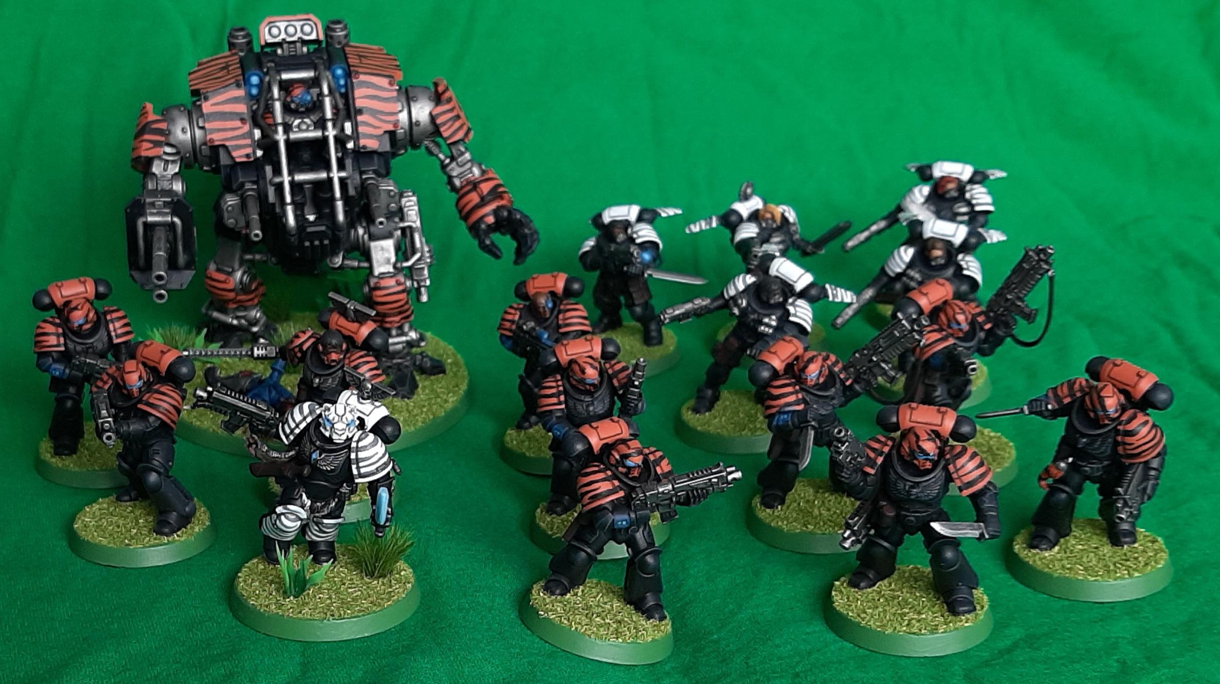 Adeptus, Astartes, Black, Camouflage, Combat, Female, Fighting, Forest, India, Jungle, Orange, Patrol, Space, Space Marines, Stripes, Tiger, Tigers, Veda, Warriors, White, Wolves