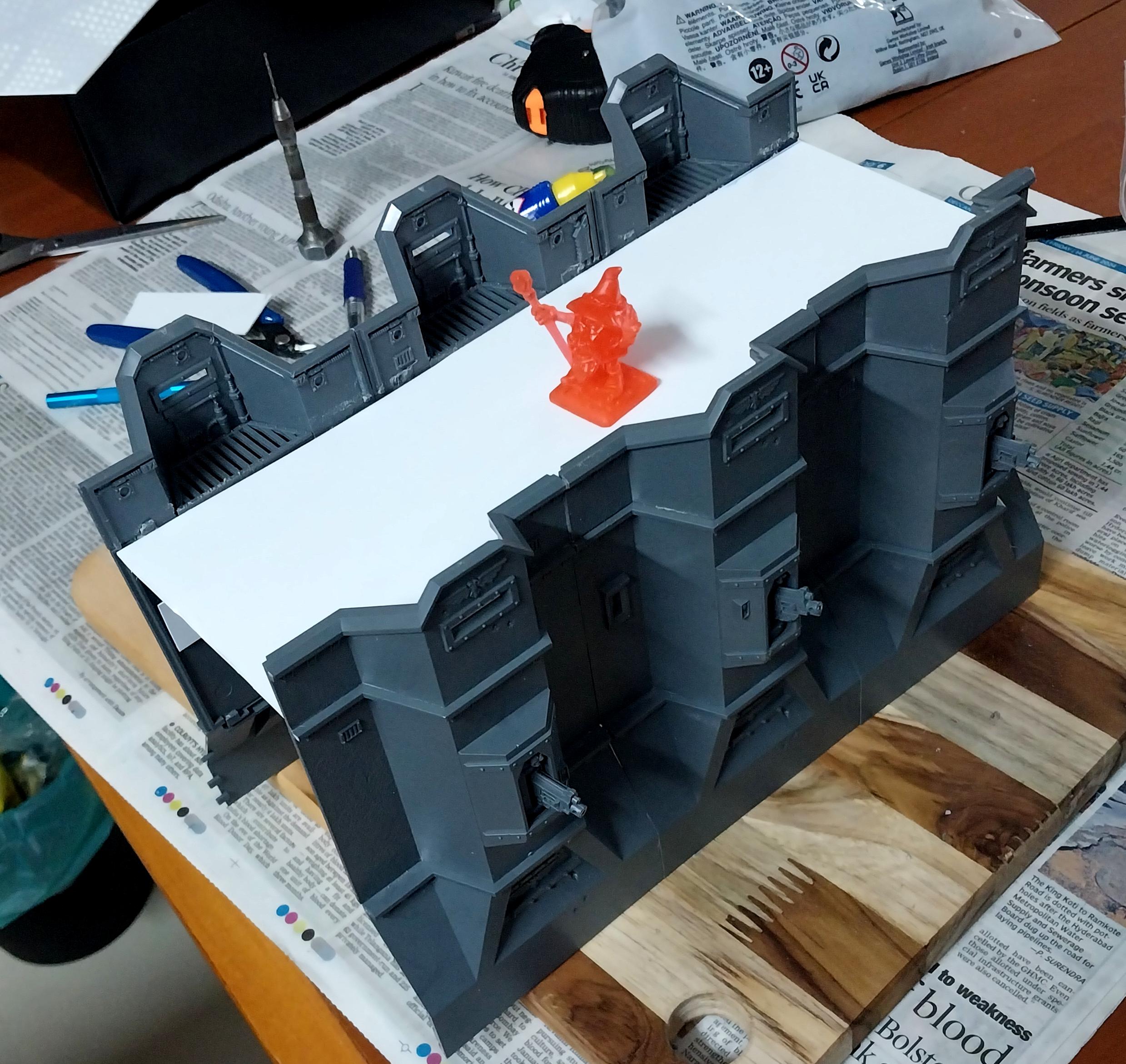 Adeptus Arbites, City Wall, Fortification, Imperial Bastion, Out Of Production, Terrain, Wall