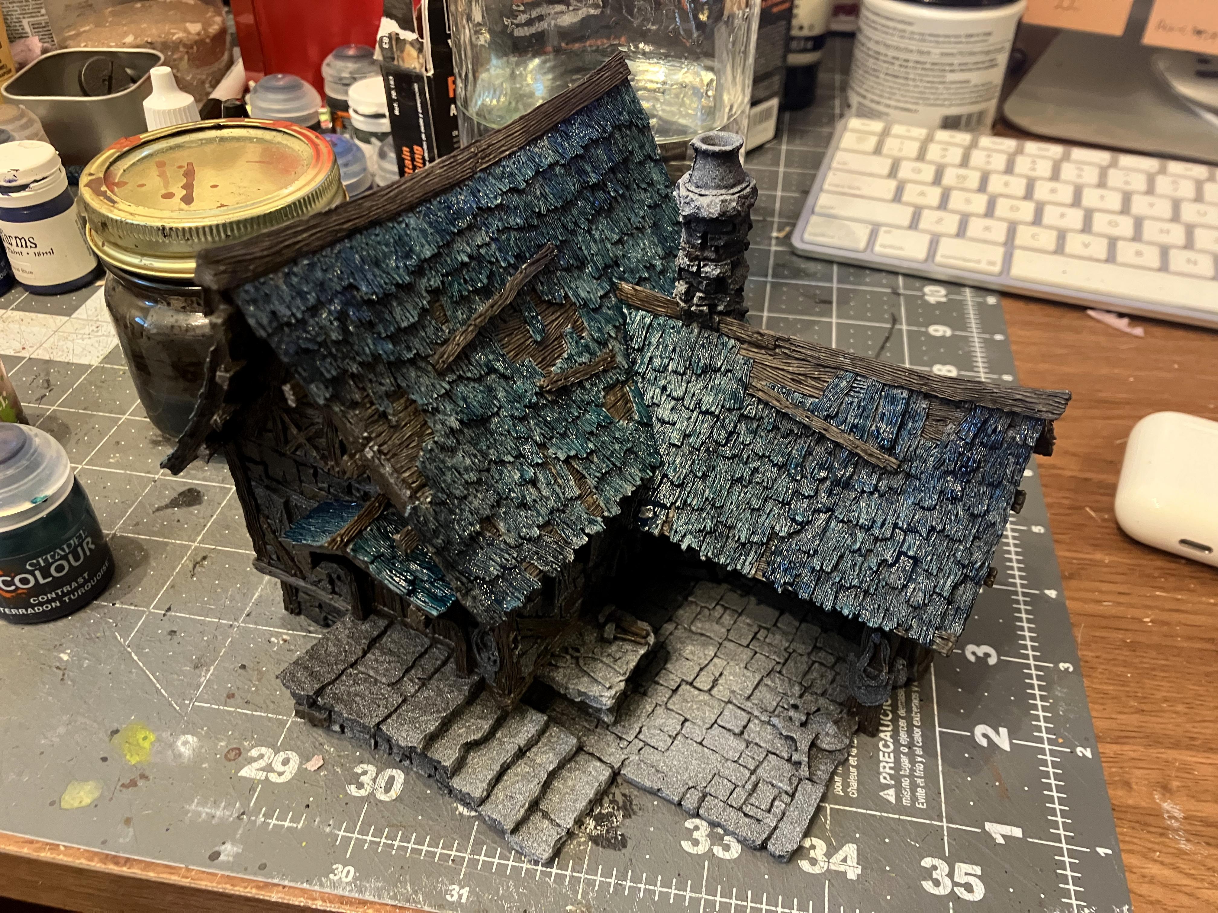 Age Of Sigmar, Kitbash, Medieval, Mordheim, Painting, Scratch Build, Tabletop Terrain, Terrain, Village, Walls, Warhammer Fantasy