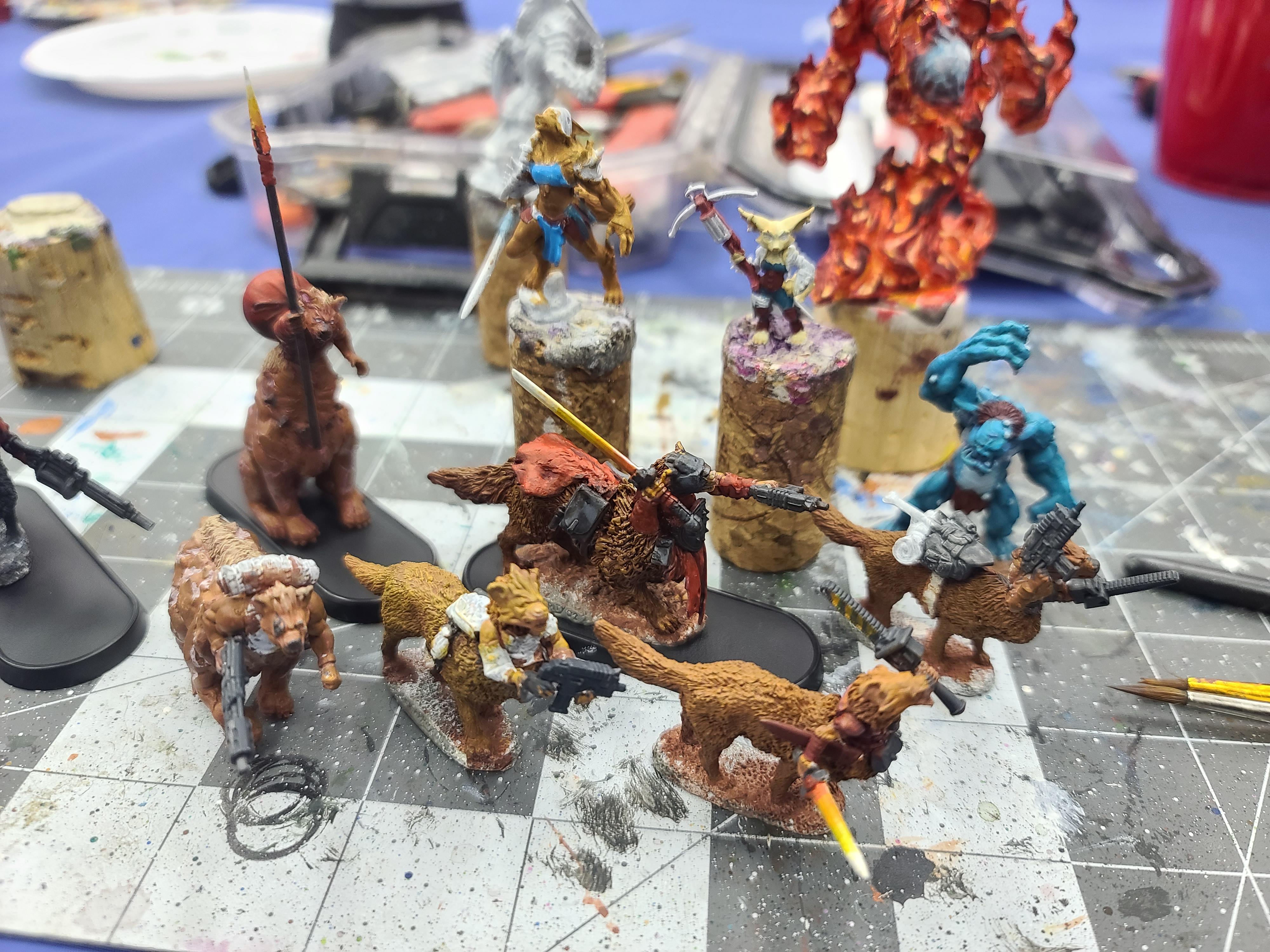 3d Prints, Conversion, Gorkamorka, Kitbash, Muties, Reaper Miniatures, Spellforged, Taur, Velrock