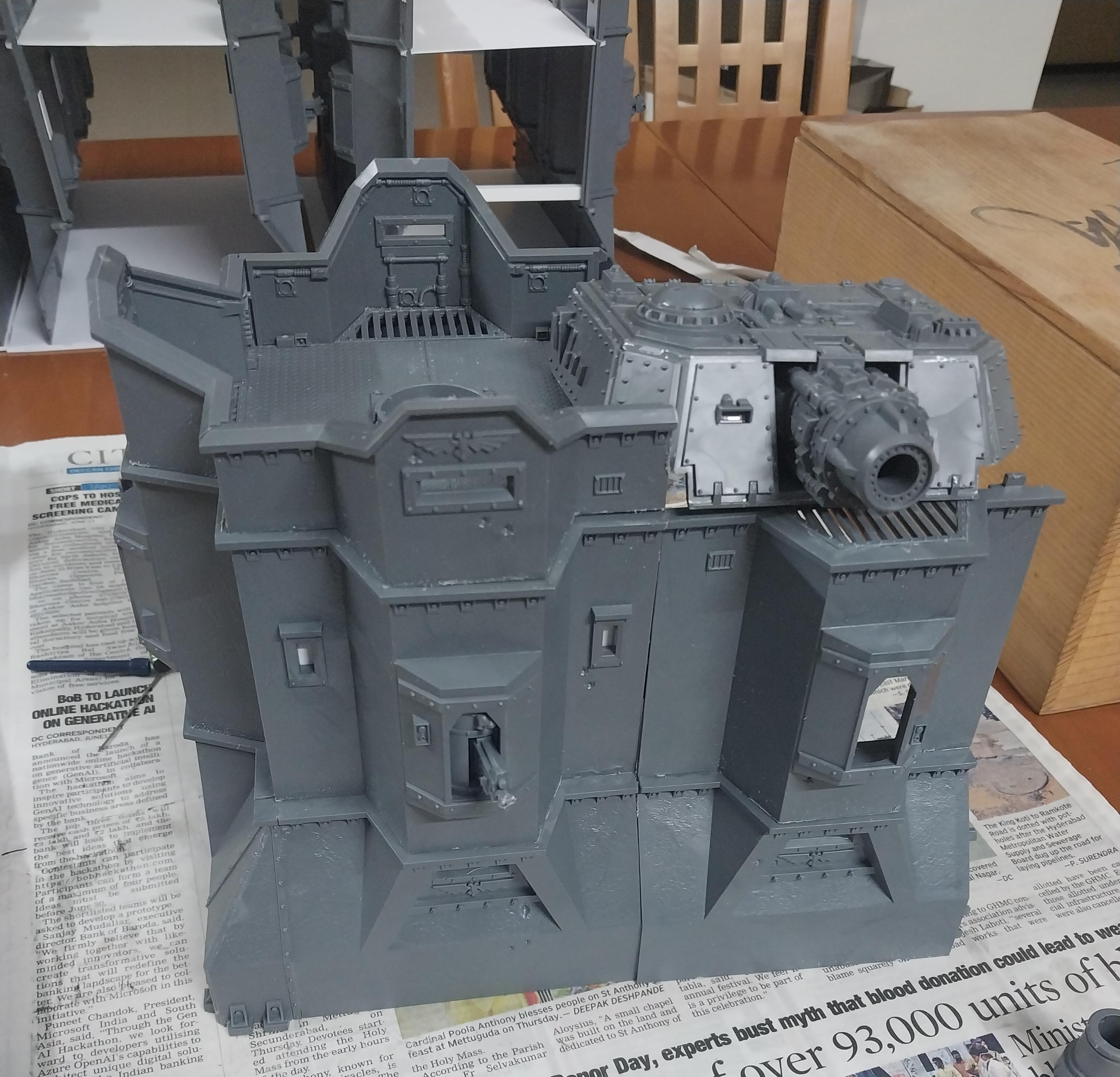 Adeptus Arbites, Baneblade, City Wall, Fortification, Gate, Imperial Bastion, Out Of Production, Terrain, Wall