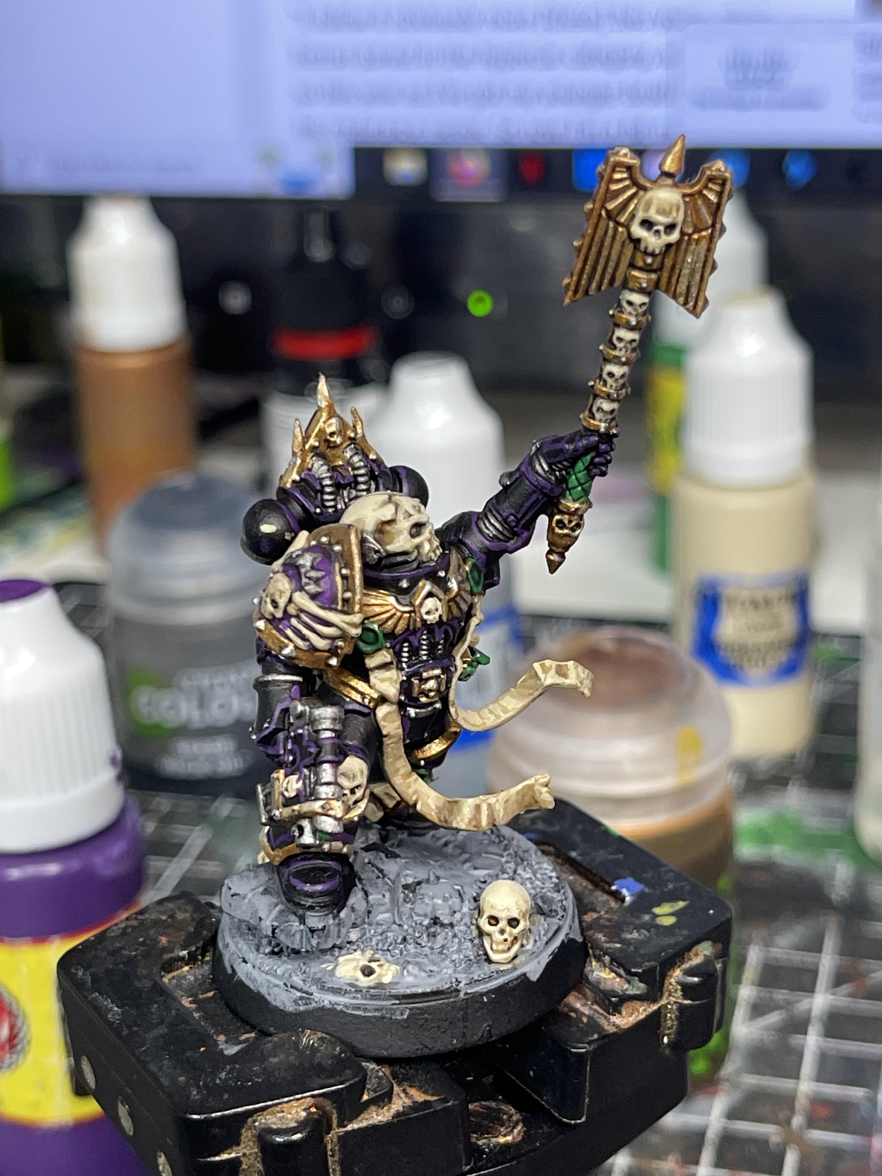 Chaplain, Space Marines, Void Panthers, Warhammer 40,000, Work In Progress