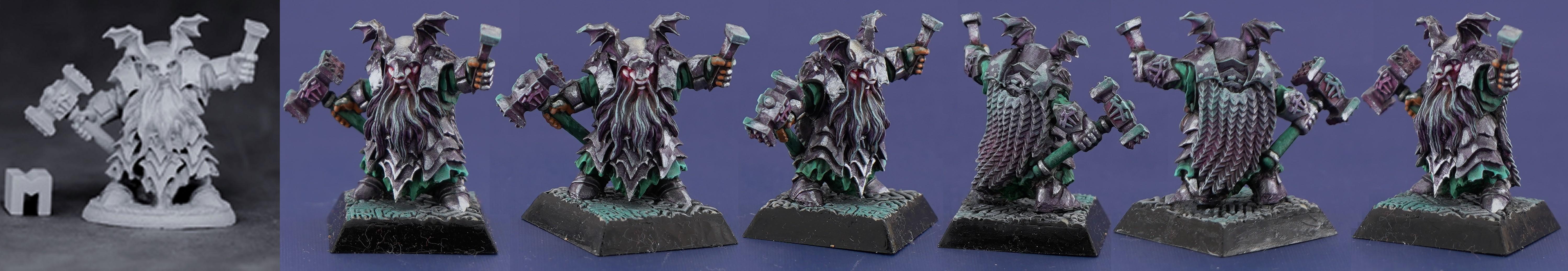 Dark, Dark Dwarf, Dawi, Dwarves, Irontongue Priest, Reaper, Reaper Bones