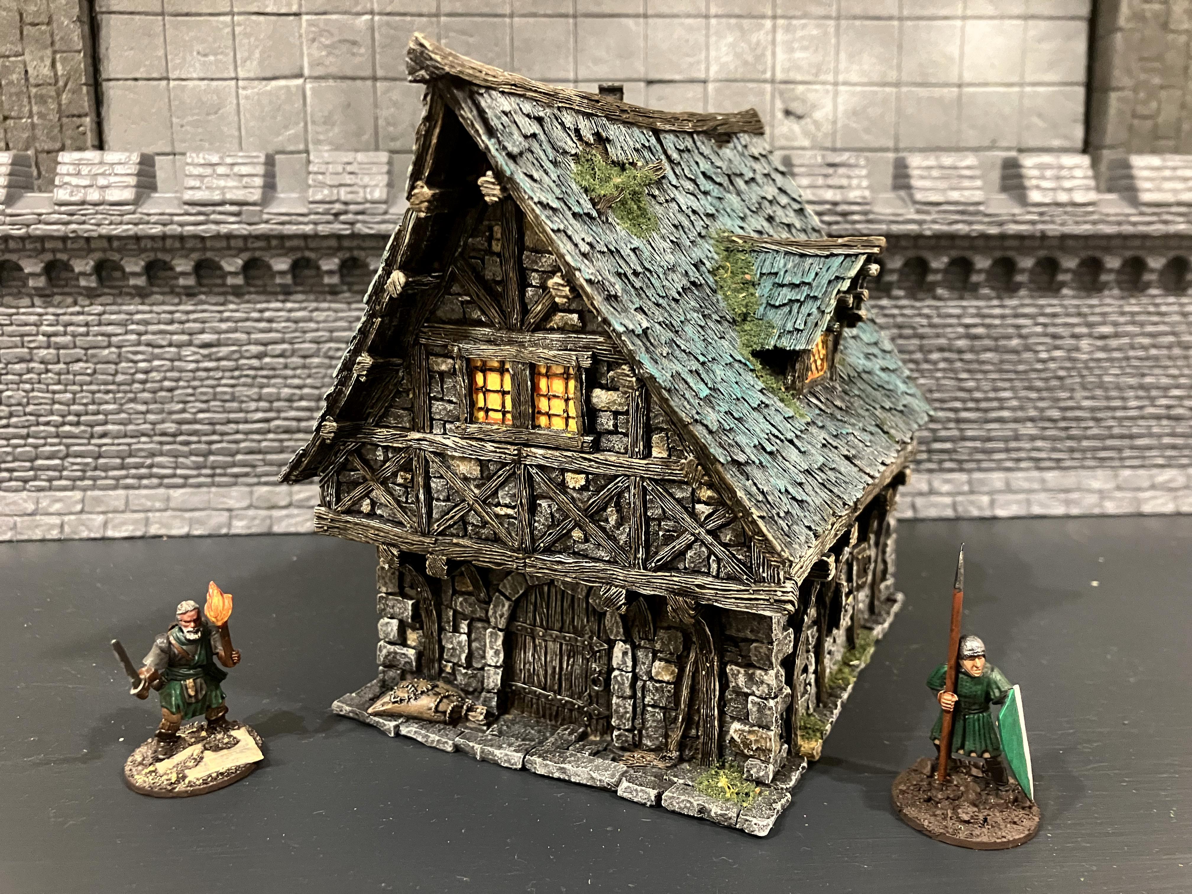 Age Of Sigmar, Kitbash, Medieval, Mordheim, Painting, Scratch Build, Tabletop World, Terrain, Village, Walls, Warhammer Fantasy, Warhammer The Old World, Weathered