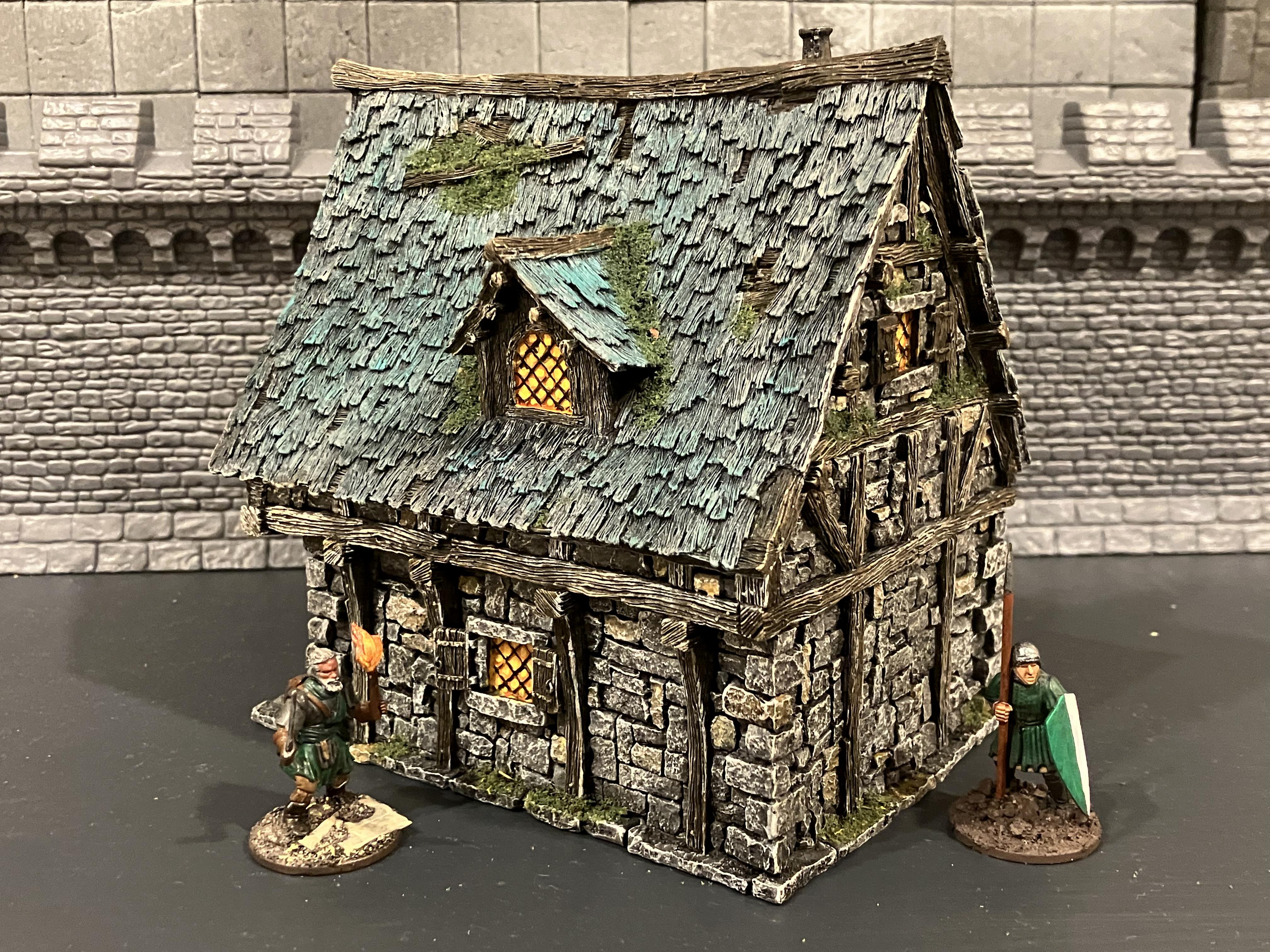 Age Of Sigmar, Kitbash, Medieval, Mordheim, Painting, Scratch Build, Tabletop World, Terrain, Village, Walls, Warhammer Fantasy, Warhammer The Old World, Weathered