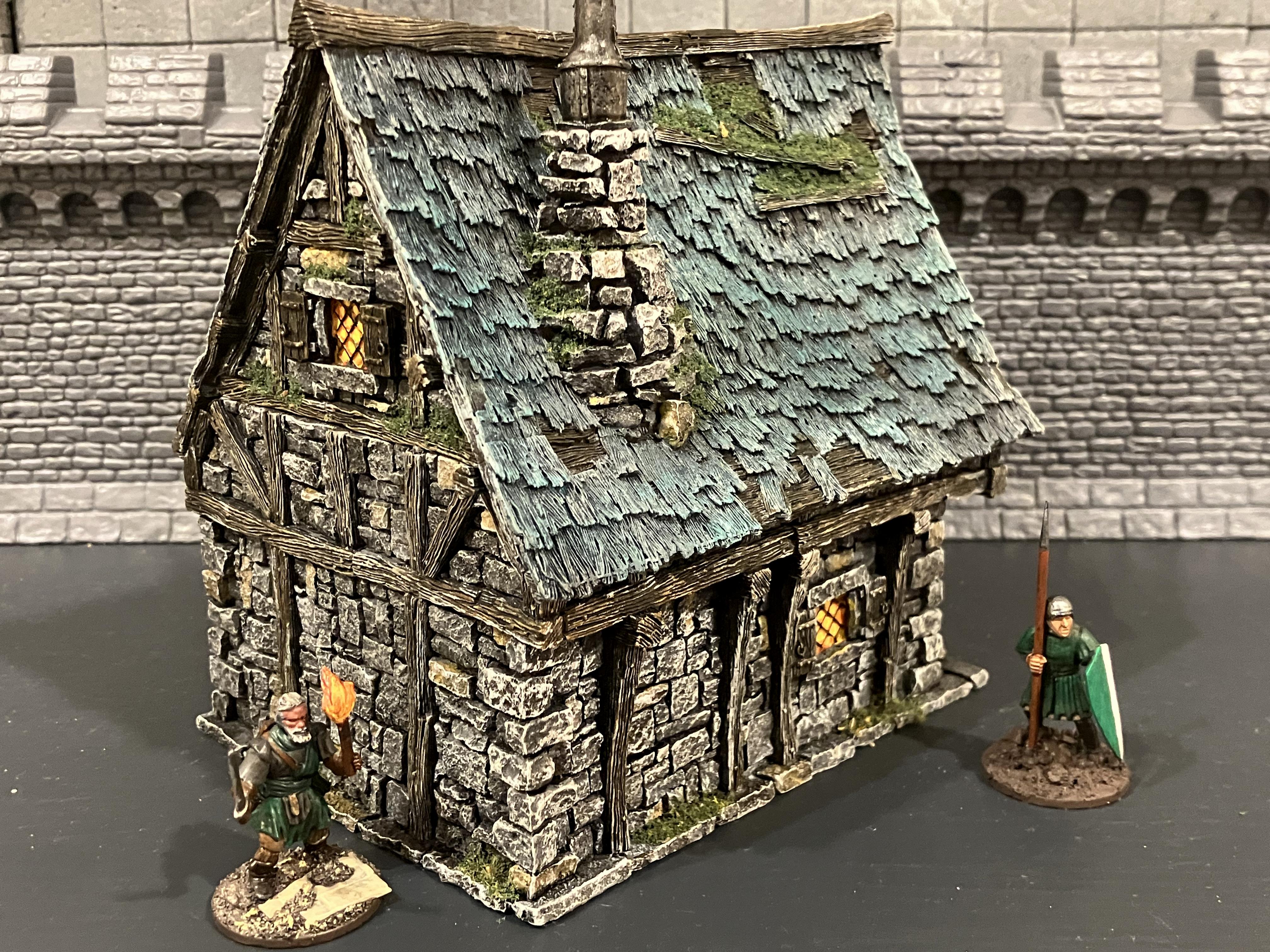 Age Of Sigmar, Kitbash, Medieval, Mordheim, Painting, Scratch Build, Tabletop World, Terrain, Village, Walls, Warhammer Fantasy, Warhammer The Old World, Weathered