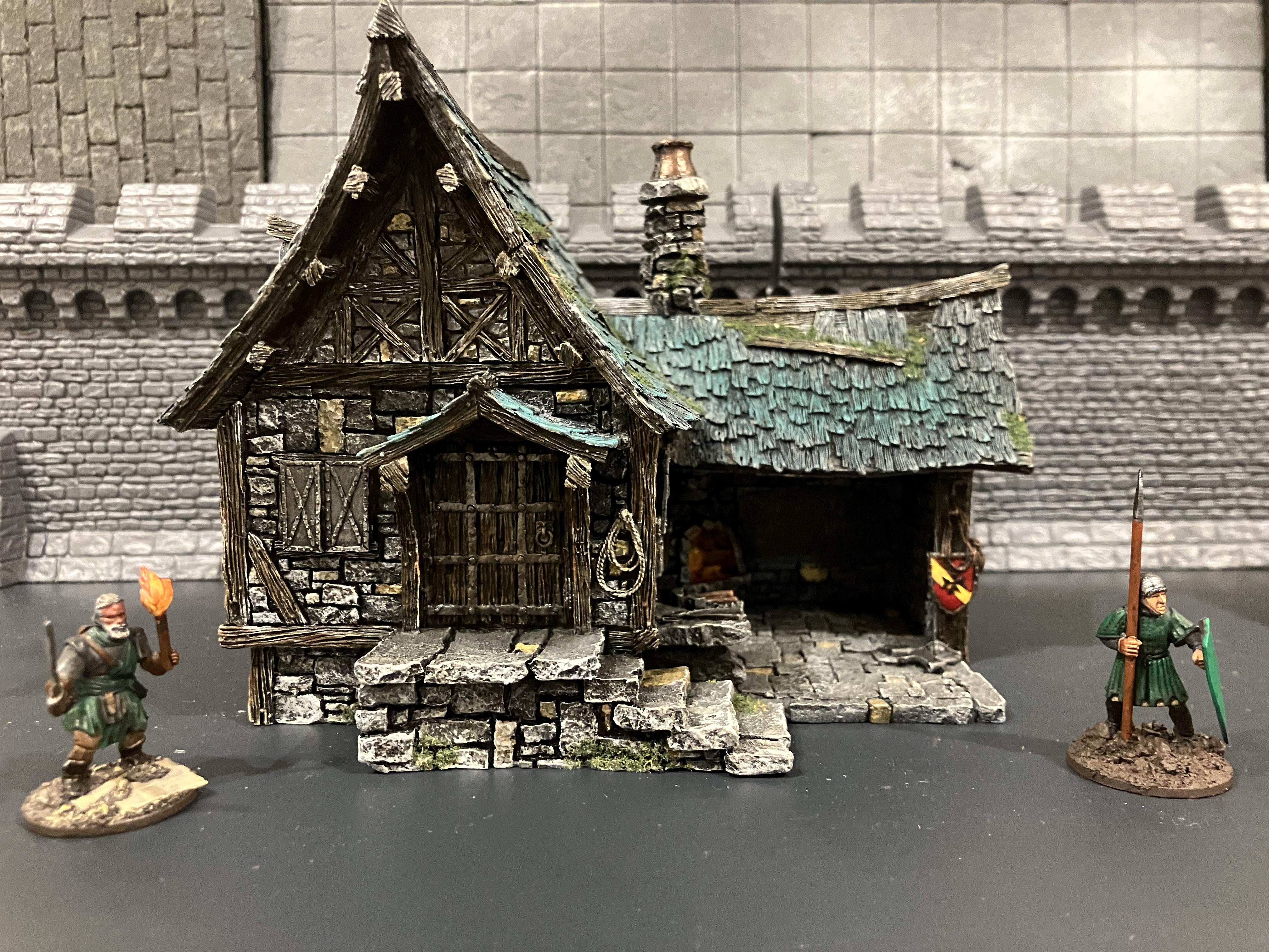 Age Of Sigmar, Kitbash, Medieval, Mordheim, Painting, Scratch Build, Tabletop World, Terrain, Village, Walls, Warhammer Fantasy, Warhammer The Old World, Weathered