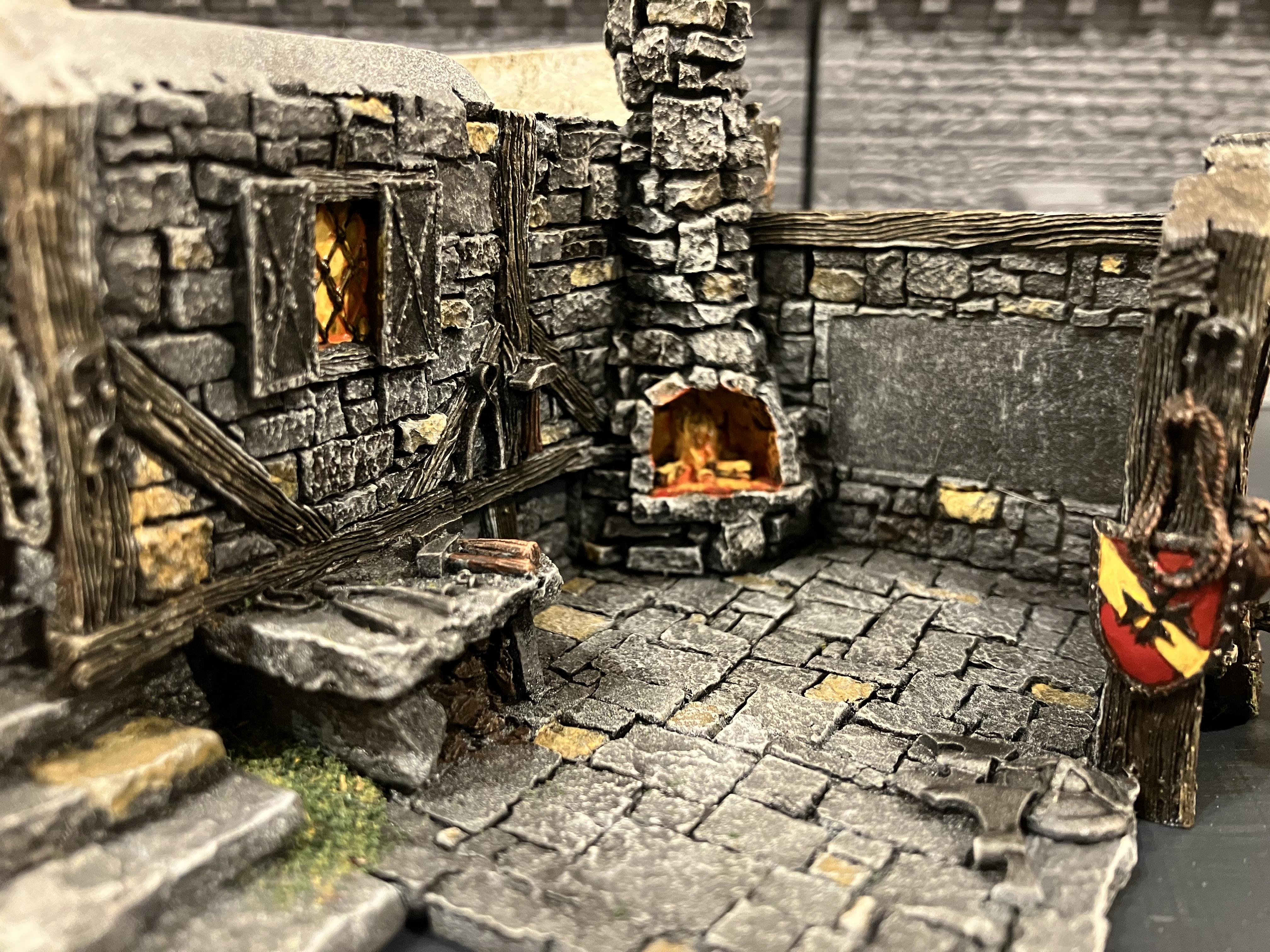 Age Of Sigmar, Kitbash, Medieval, Mordheim, Painting, Scratch Build, Tabletop World, Terrain, Village, Walls, Warhammer Fantasy, Warhammer The Old World, Weathered