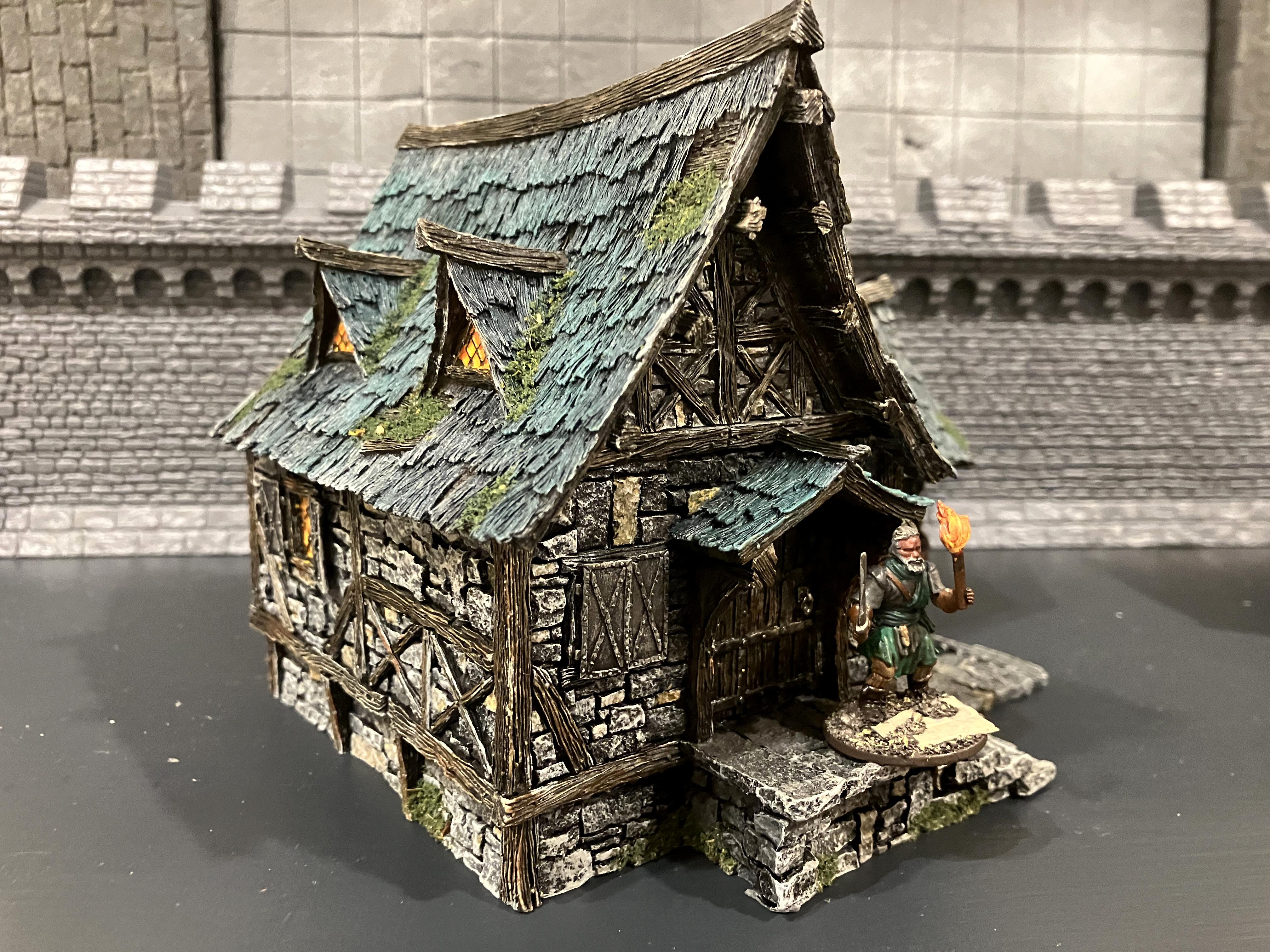 Age Of Sigmar, Kitbash, Medieval, Mordheim, Painting, Scratch Build, Tabletop World, Terrain, Village, Walls, Warhammer Fantasy, Warhammer The Old World, Weathered