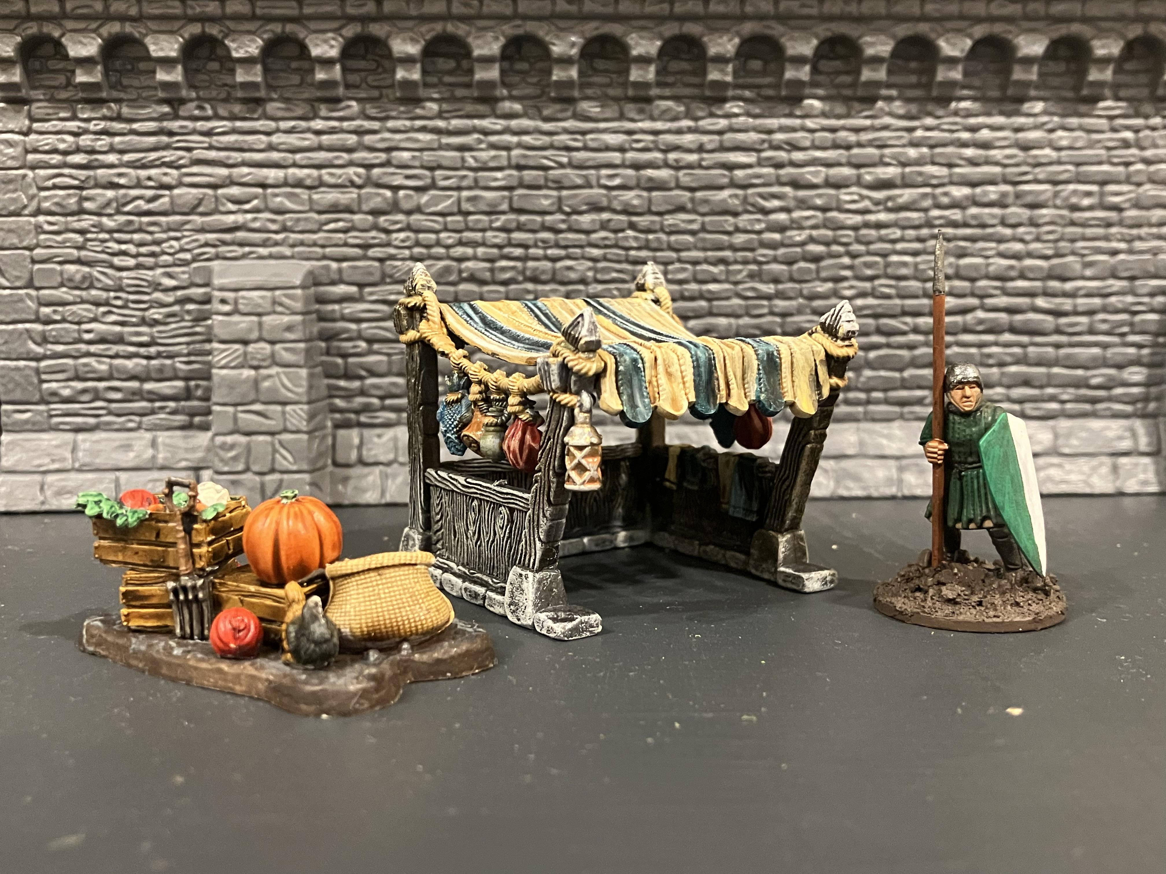 Age Of Sigmar, Kitbash, Medieval, Mordheim, Painting, Scratch Build, Tabletop World, Terrain, Village, Walls, Warhammer Fantasy