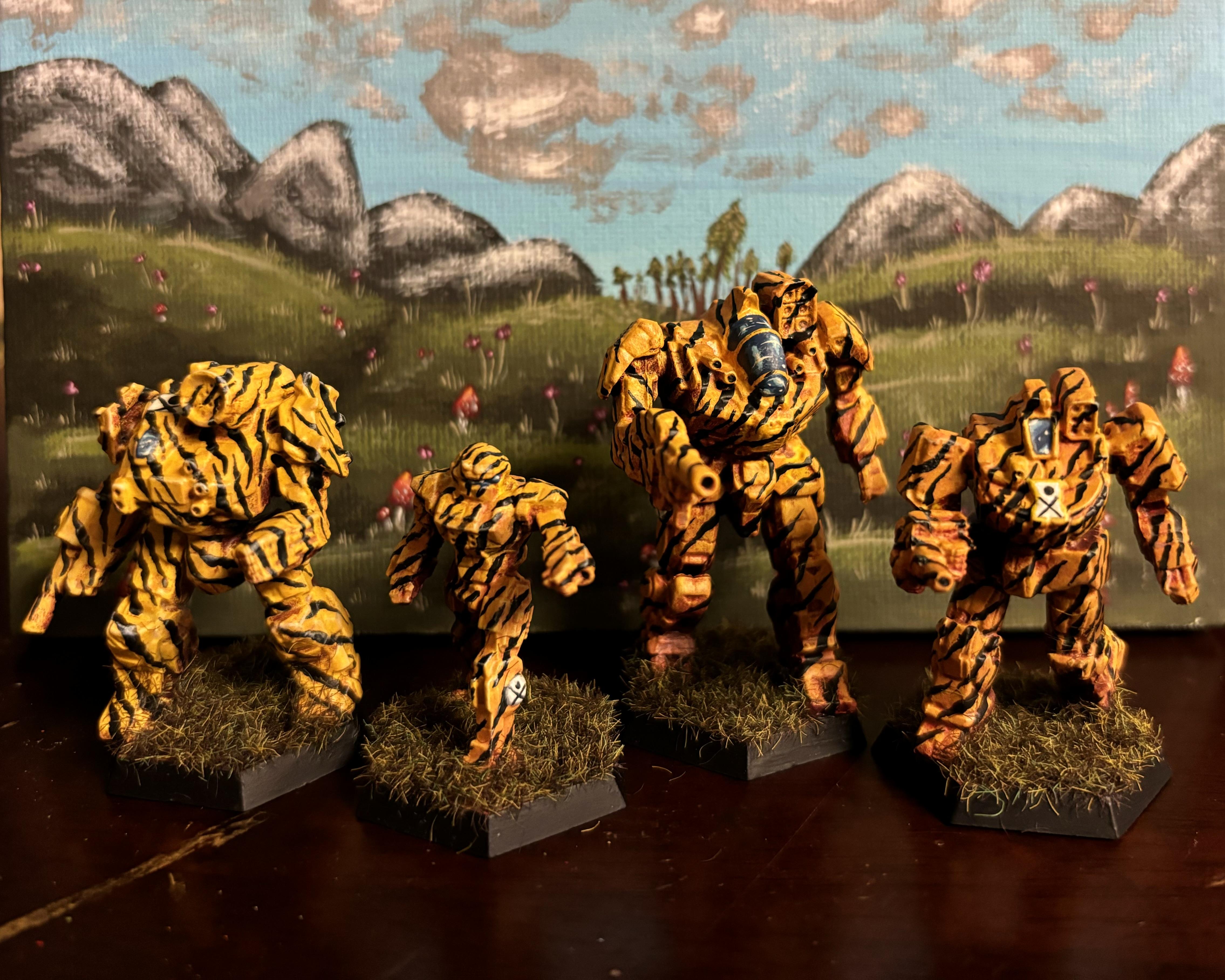 Awesome, Battle, Battlemaster, Battletech, Black Templars, Camouflage, Catalyst, Catalyst Game Labs, Catapult, Colorful, Commando, Fighting, Fighting Tigers, Freehand, Game, Labs, Lance, Locust, Mech Assault, Mech Lance, Mech Warrior, Mecha, Mechassault, Mechpilot, Mechs, Mechwarrior, Merc, Mercenary, Minis, Models, Painted, Painting, Pilot, Real, Real Mecha, Robots, Shadowhawk, Stinger, Stripe, Stripes, Tech, Thunderbolt, Tiger, Tiger Camo, Tiger Stripes, Tigers, Valkyrie, War Games, Wargaming, Wolverine
