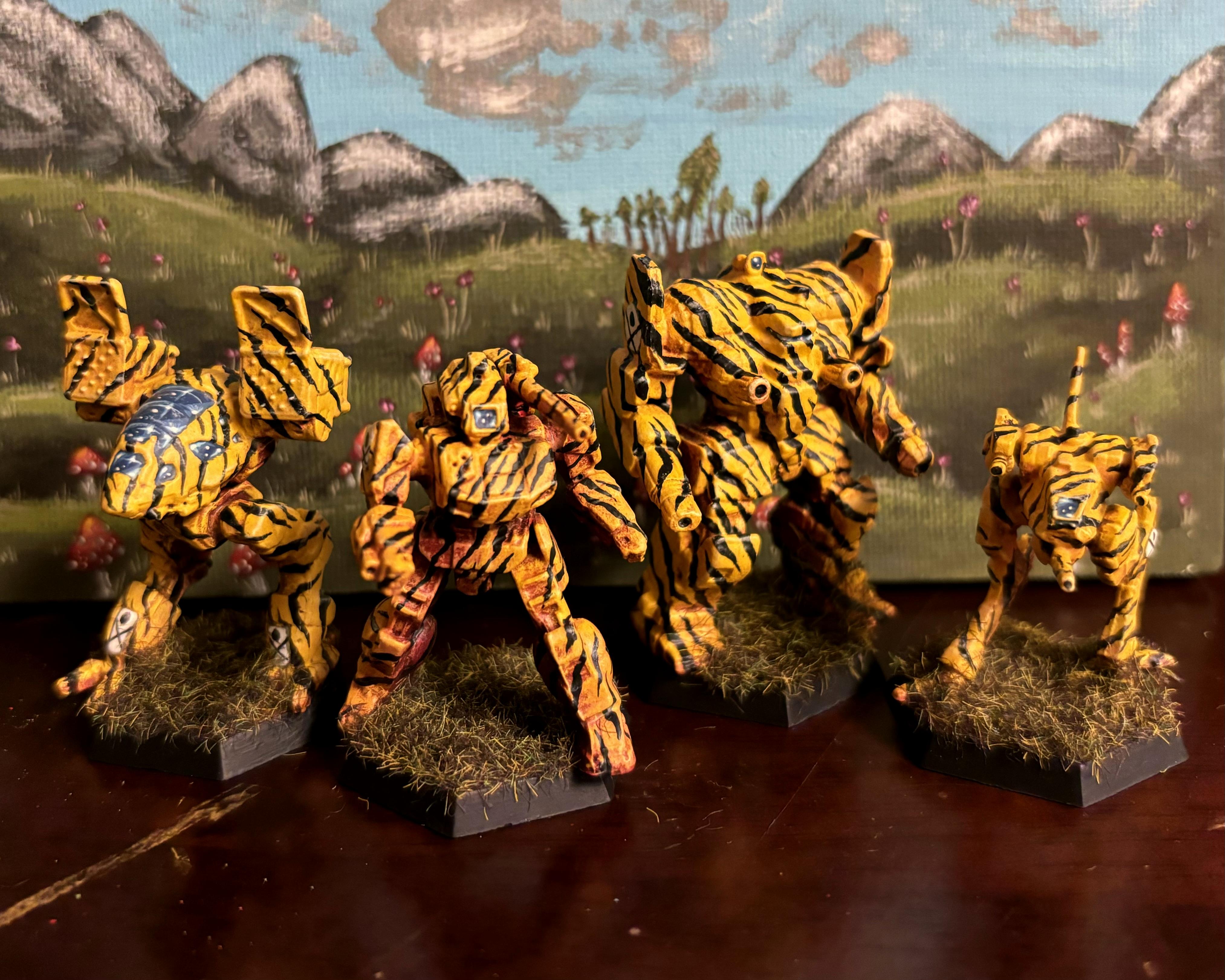 Awesome, Battle, Battlemaster, Battletech, Black Templars, Camouflage, Catalyst, Catalyst Game Labs, Catapult, Colorful, Commando, Fighting, Fighting Tigers, Freehand, Game, Labs, Lance, Locust, Mech Assault, Mech Lance, Mech Warrior, Mecha, Mechassault, Mechpilot, Mechs, Mechwarrior, Merc, Mercenary, Minis, Models, Painted, Painting, Pilot, Real, Real Mecha, Robots, Shadowhawk, Stinger, Stripe, Stripes, Tech, Thunderbolt, Tiger, Tiger Camo, Tiger Stripes, Tigers, Valkyrie, War Games, Wargaming, Wolverine