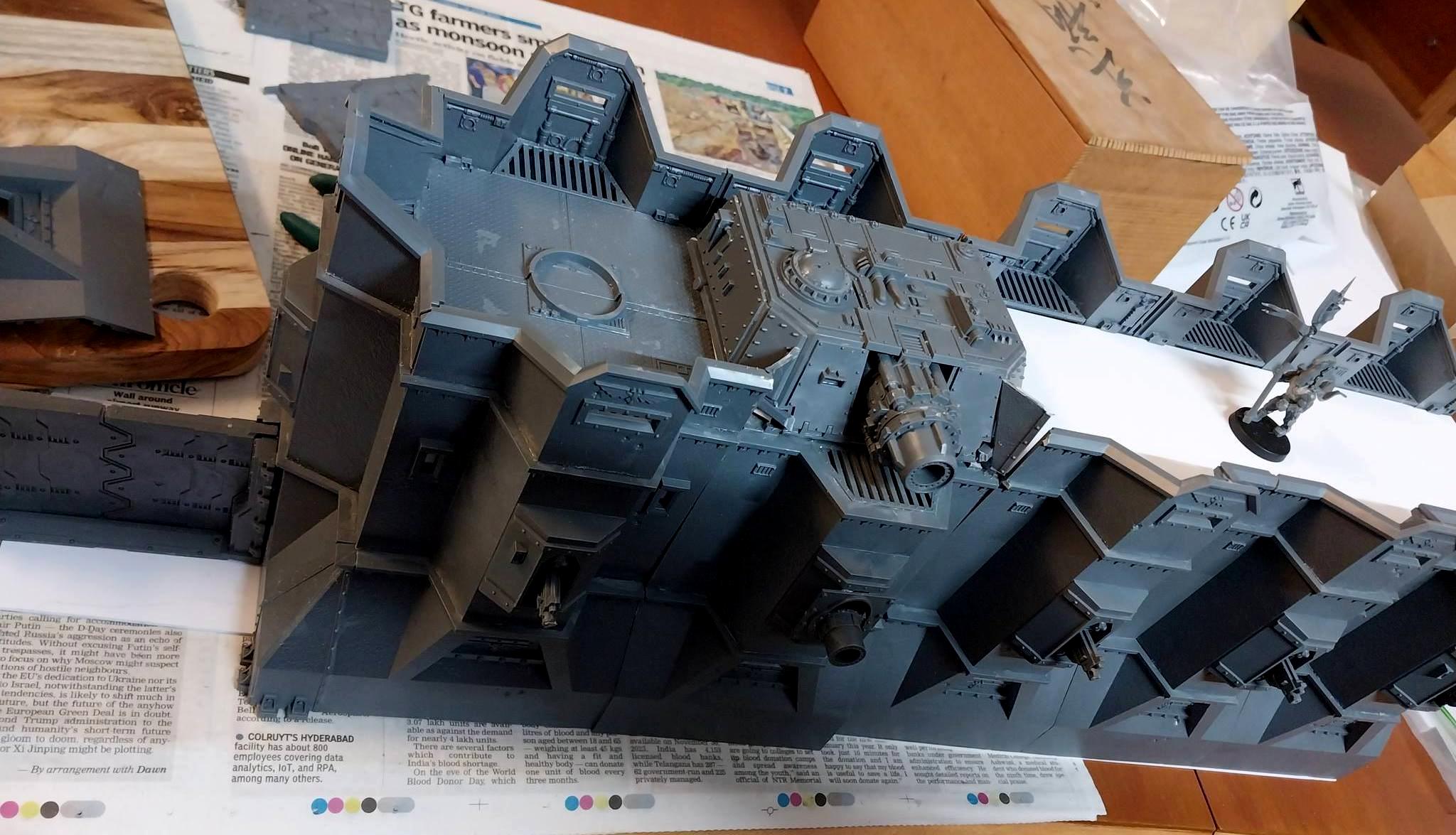 Adeptus Arbites, City Wall, Fortification, Gate, Imperial Bastion, Out Of Production, Terrain, Wall