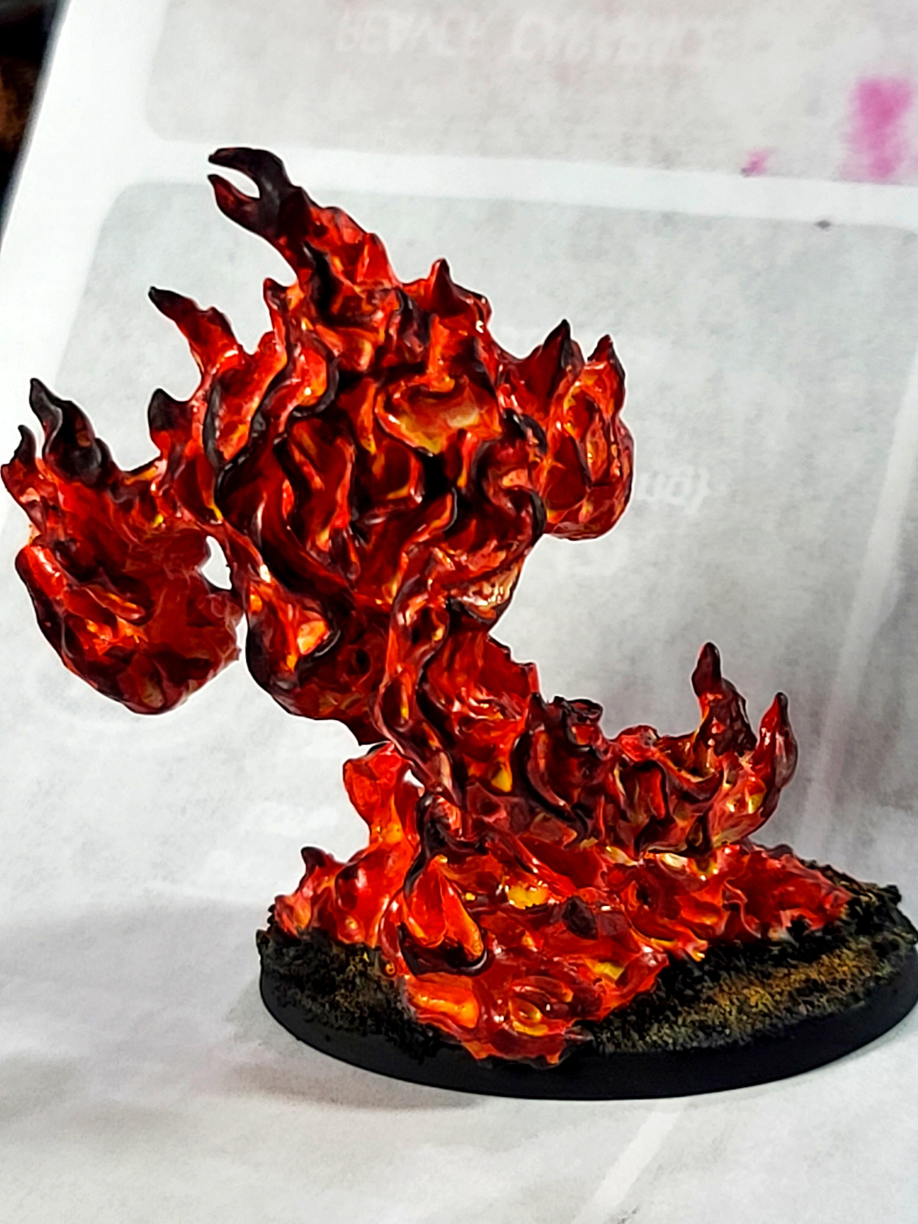 Bones, Dungeons And Dragons, Fire Elemental, Monster, Reaper Miniatures