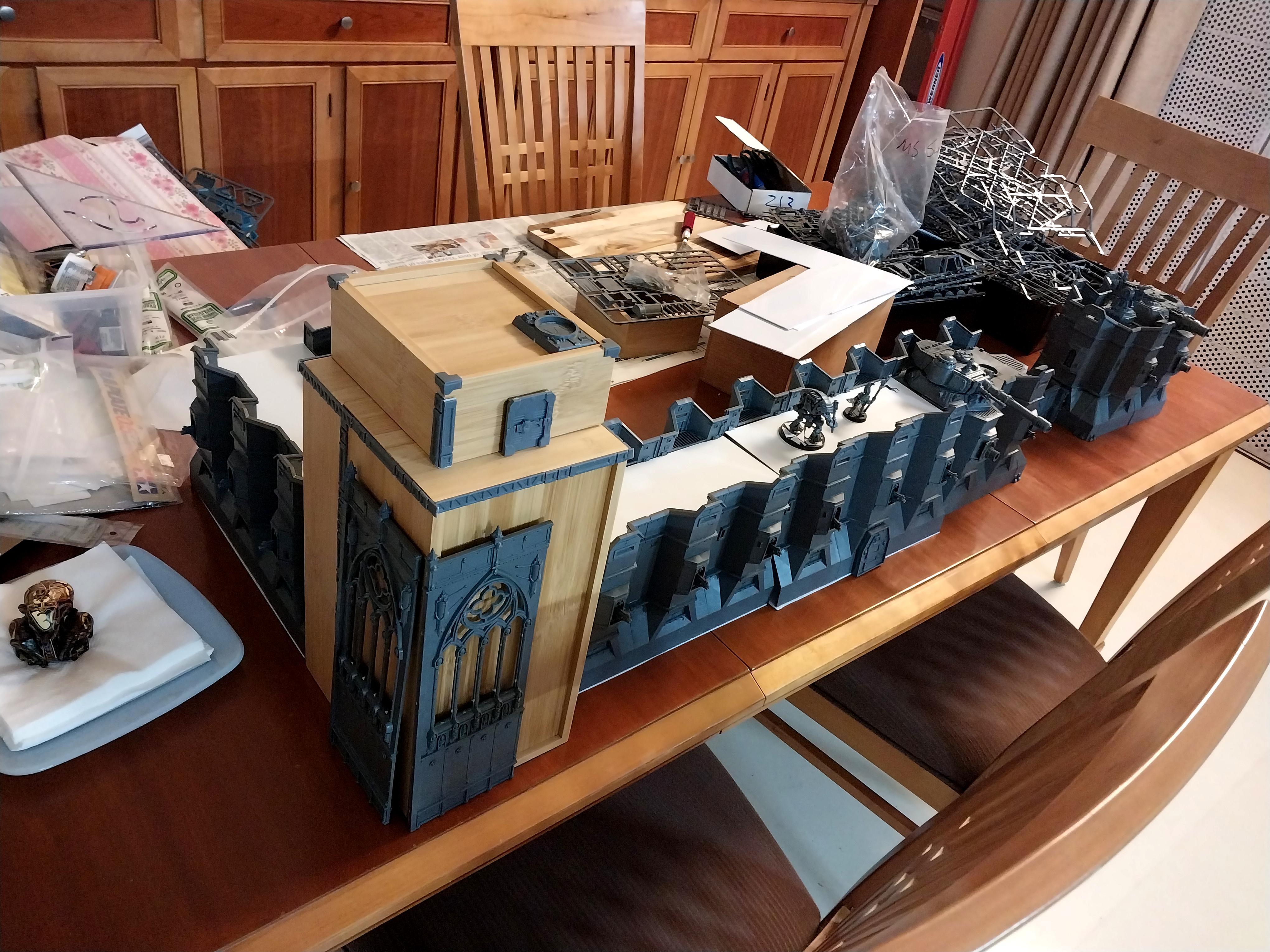 Adeptus Arbites, City Wall, Fortification, Imperial Bastion, Out Of Production, Terrain, Wall