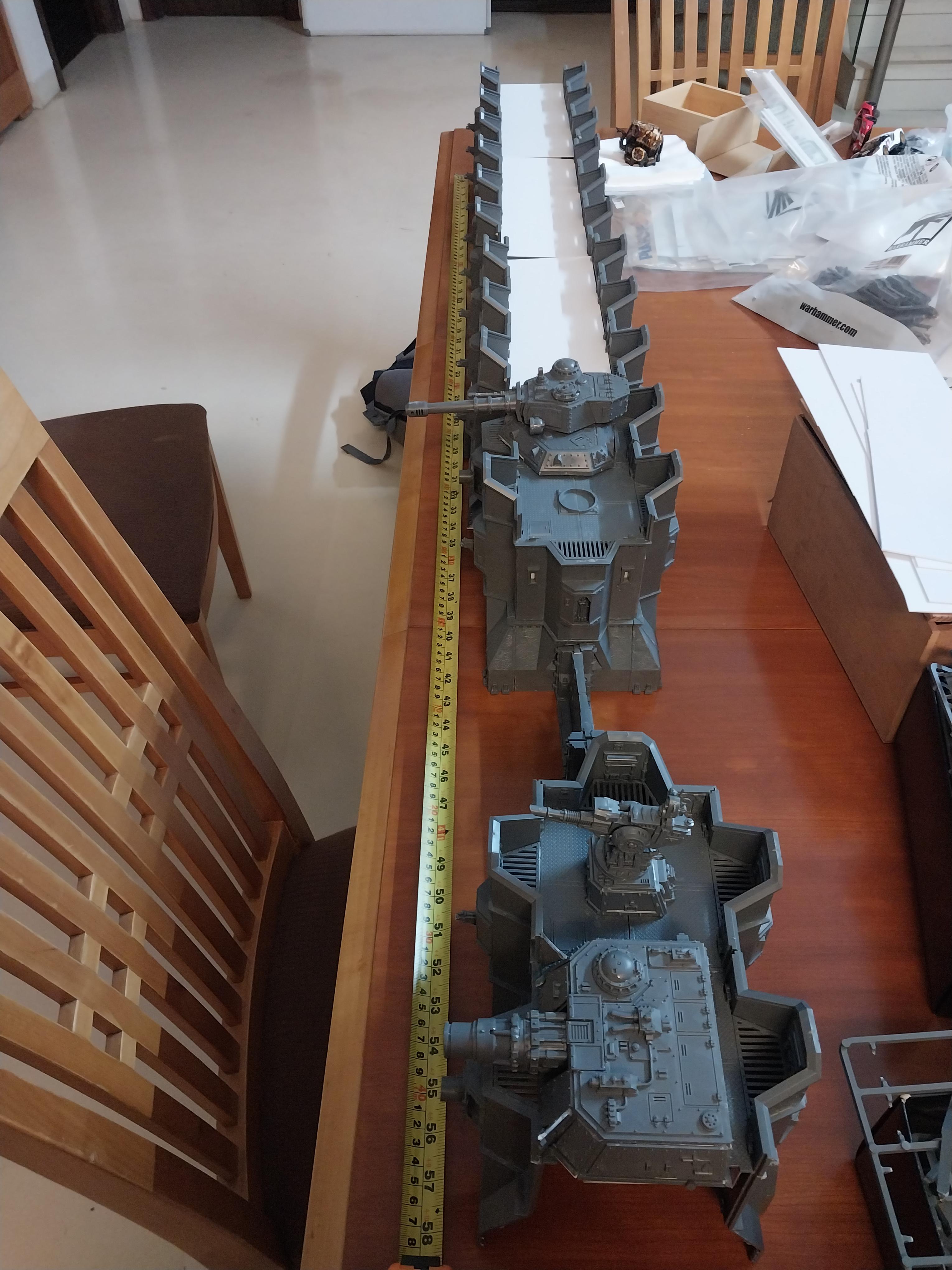 Adeptus Arbites, City Wall, Fortification, Imperial Bastion, Out Of Production, Terrain, Thin Blue Line, Wall