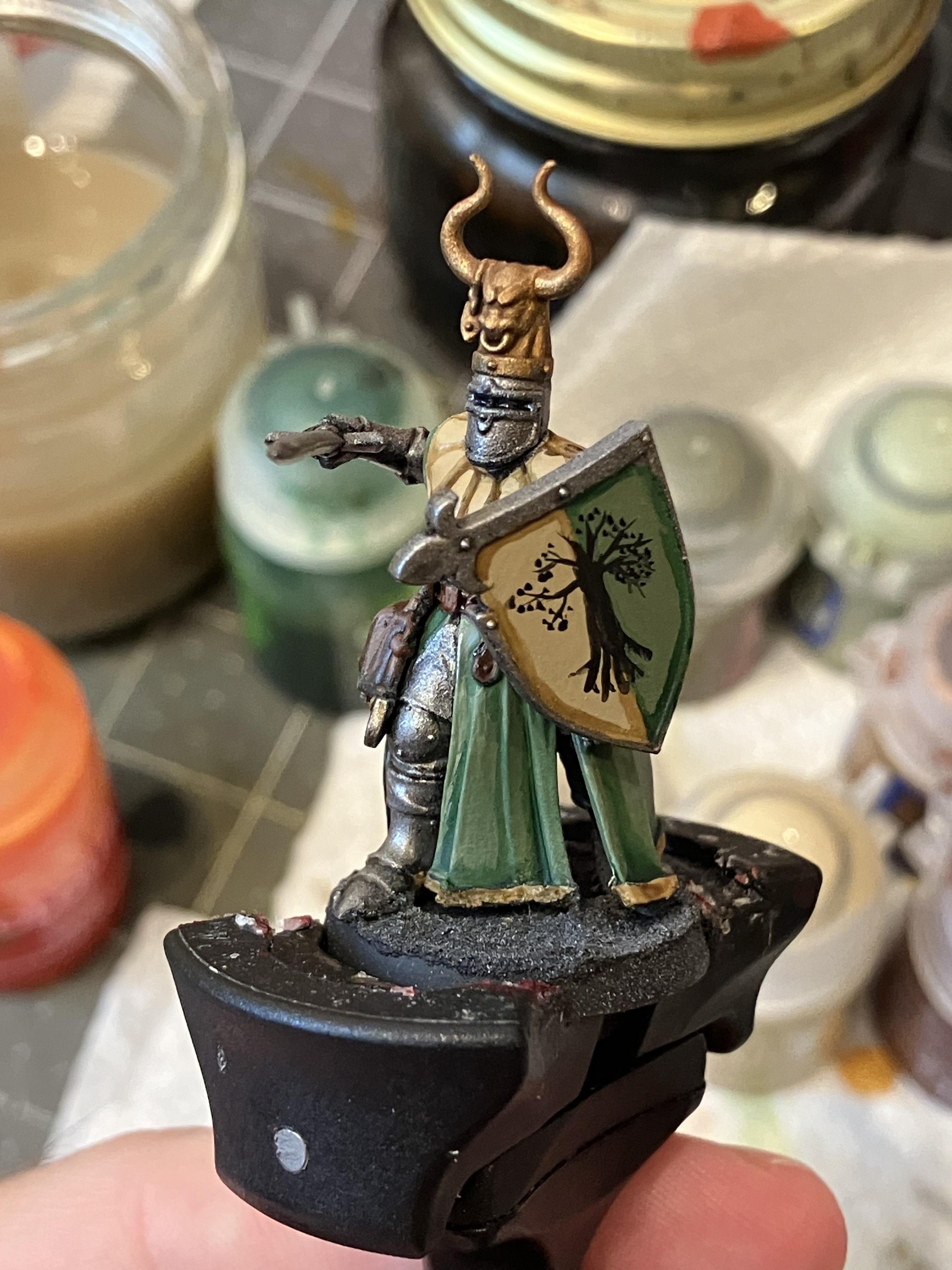 Bretonnians, Foot Knights, Footknight, Freehand, Oldhammer, Painting, Warhammer Fantasy, Warhammer The Old World