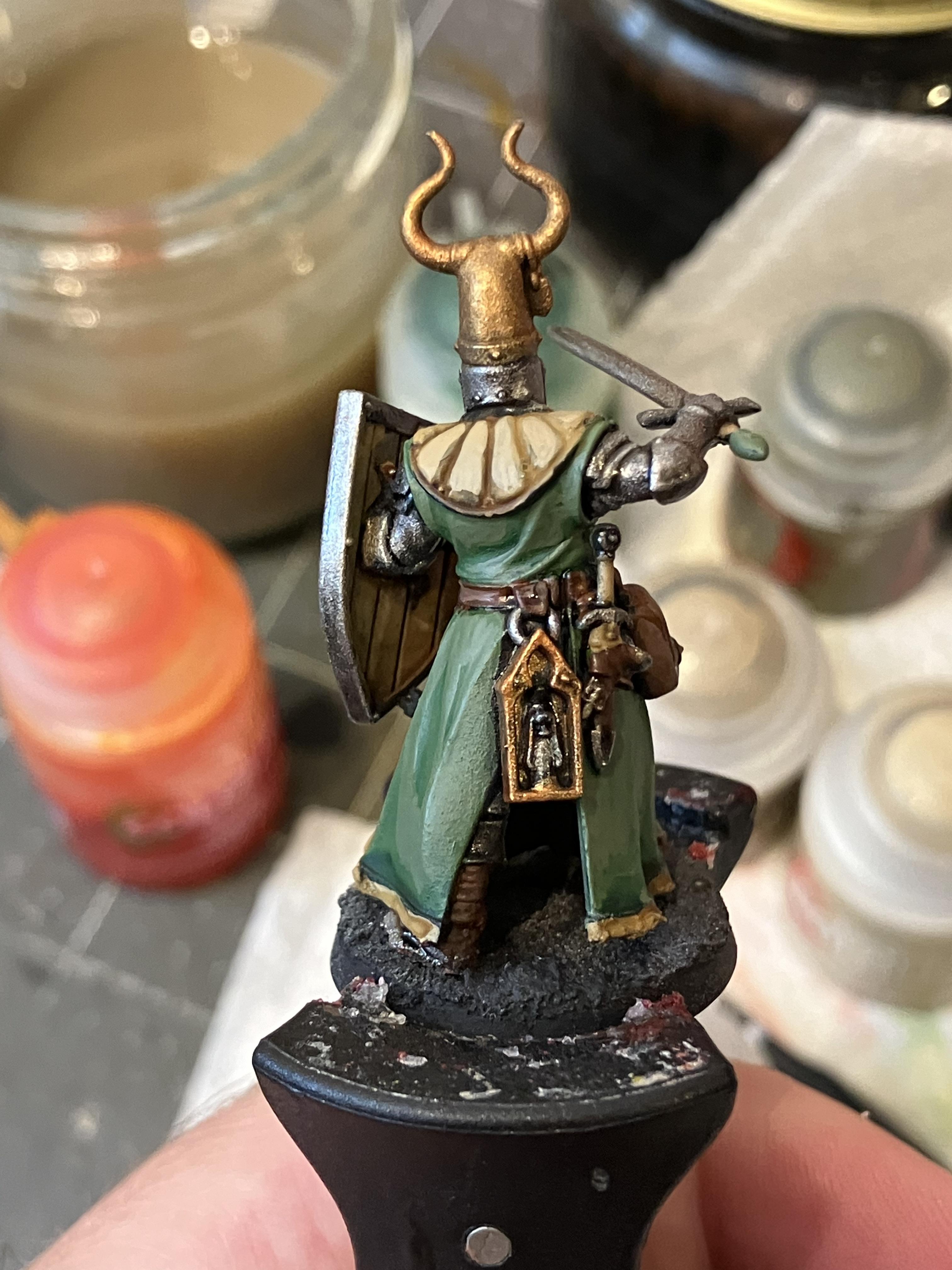 Bretonnians, Foot Knights, Footknight, Freehand, Oldhammer, Painting, Warhammer Fantasy, Warhammer The Old World