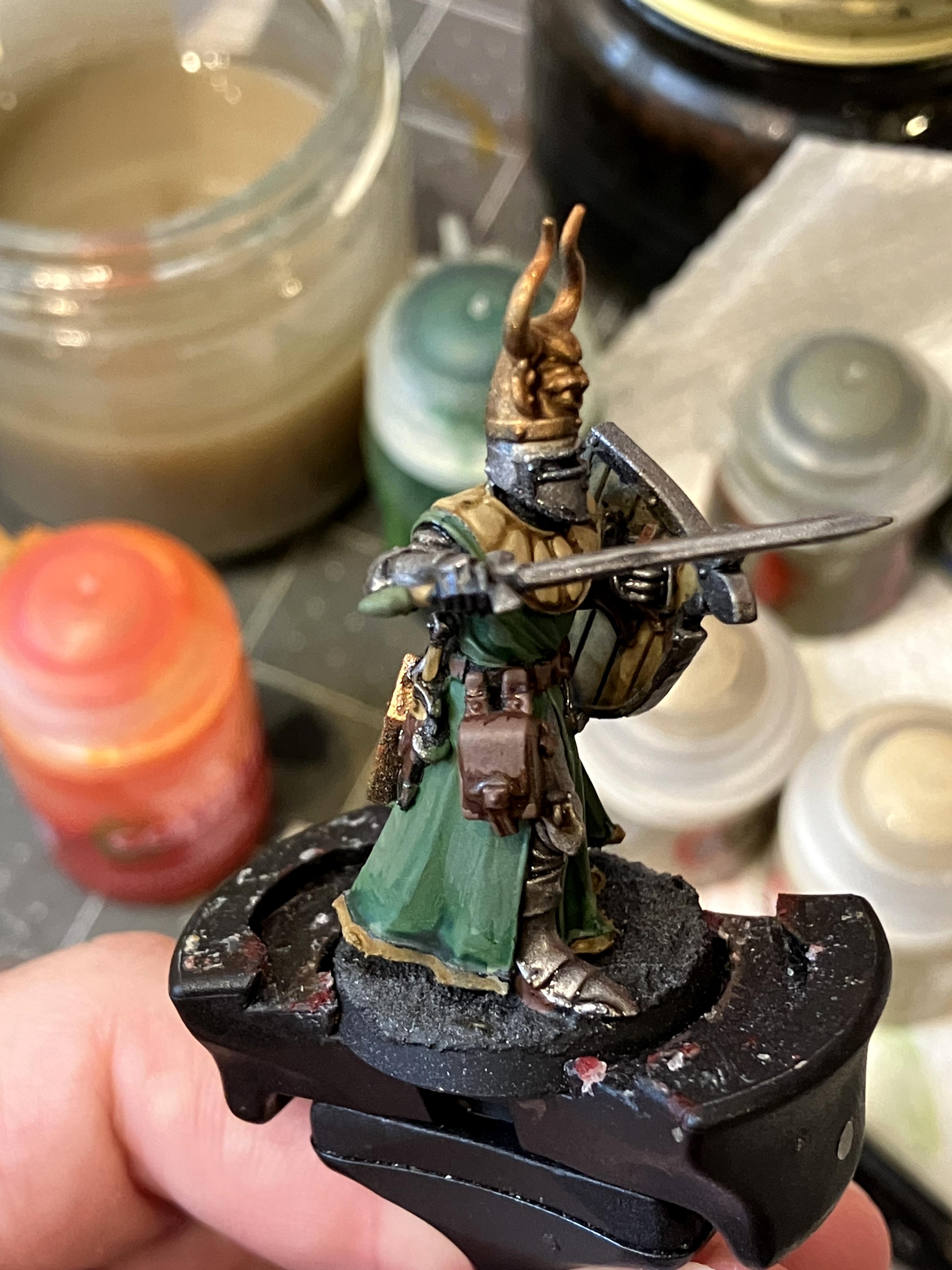 Bretonnians, Foot Knights, Footknight, Freehand, Oldhammer, Painting, Warhammer Fantasy, Warhammer The Old World