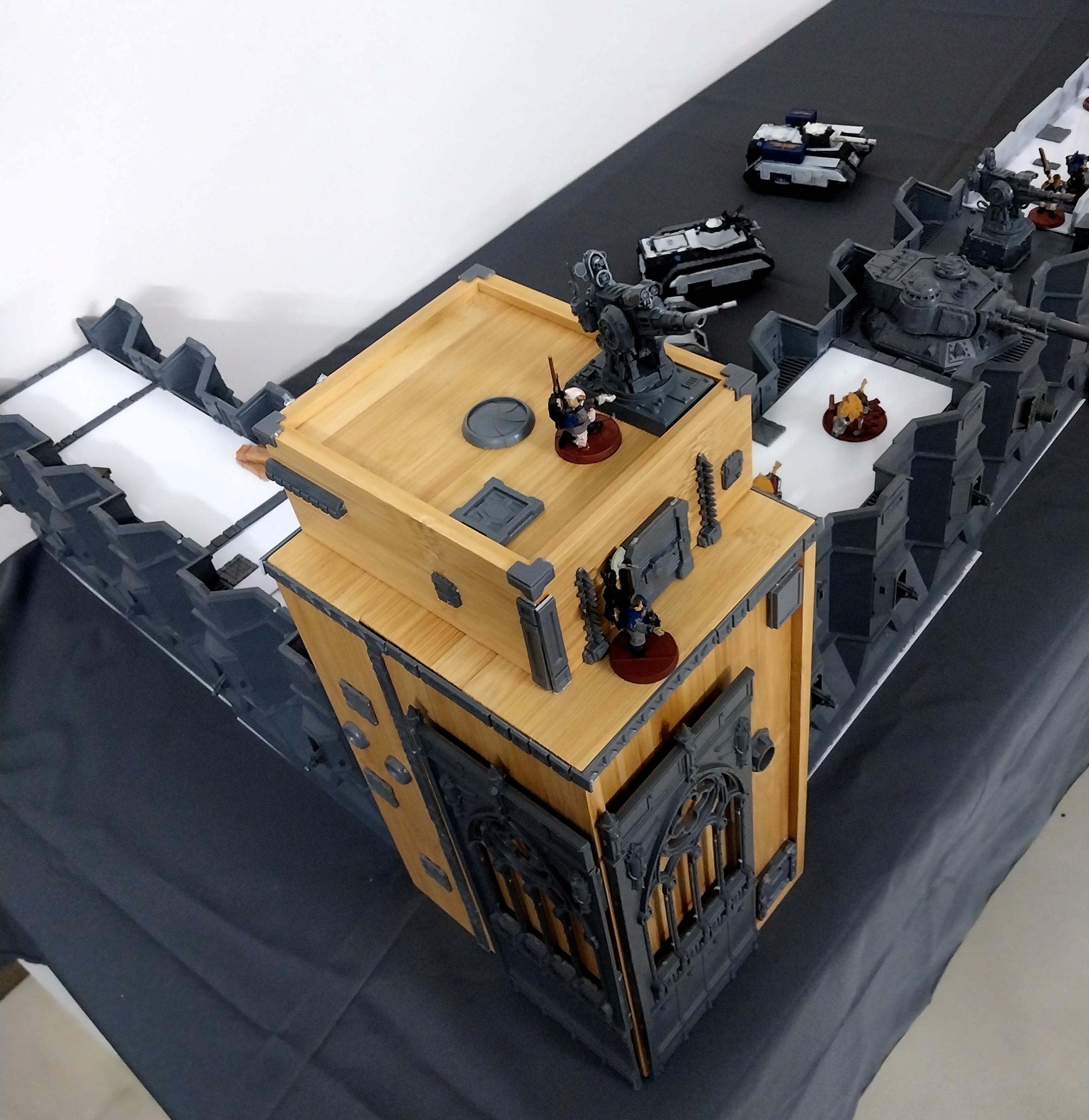 Adeptus Arbites, City Wall, Fortification, Imperial Bastion, Out Of Production, Terrain, Thin Blue Line, Tower, Wall