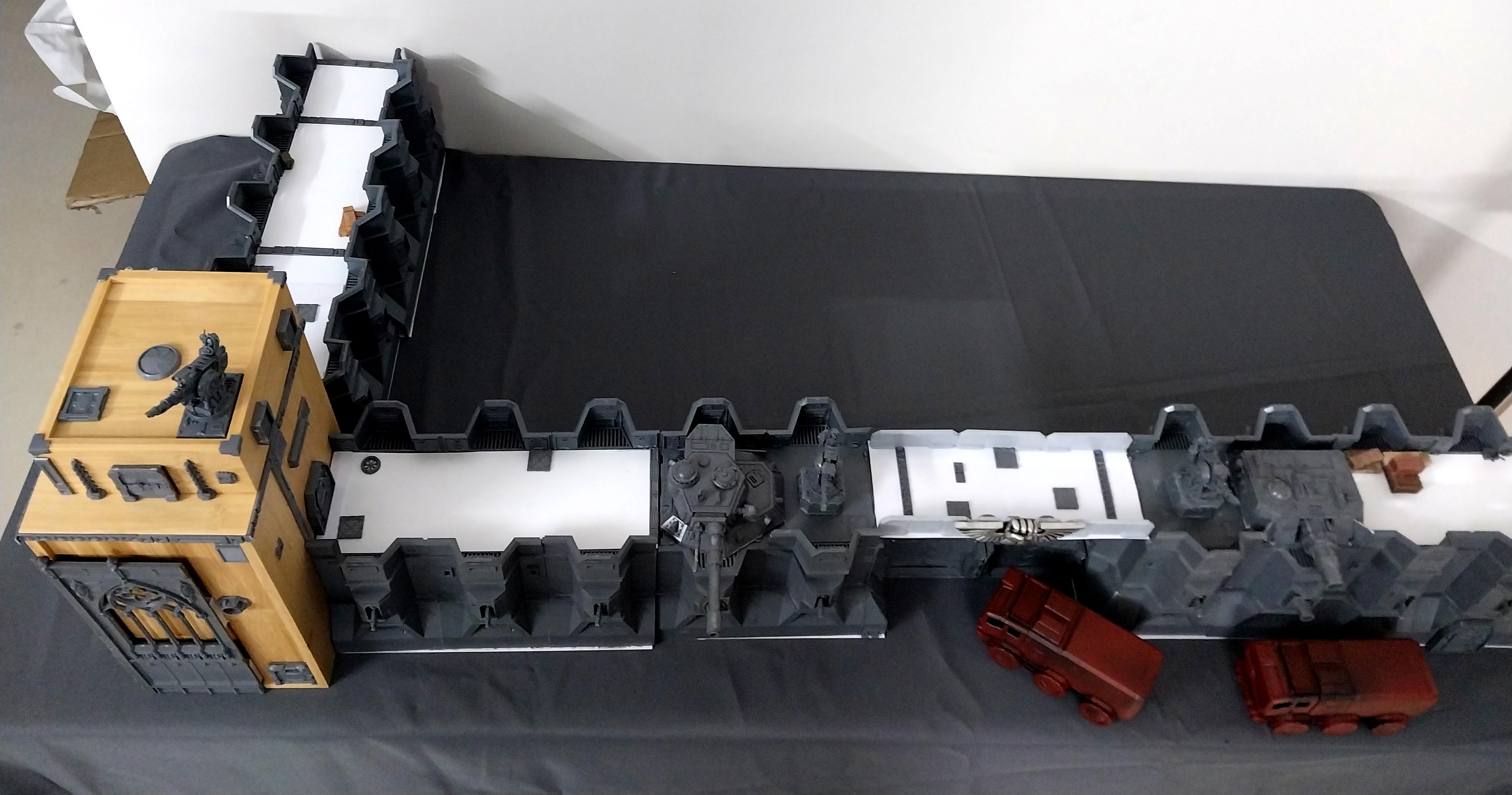 Adeptus Arbites, City Wall, Fortification, Imperial Bastion, Out Of Production, Terrain, Thin Blue Line, Wall