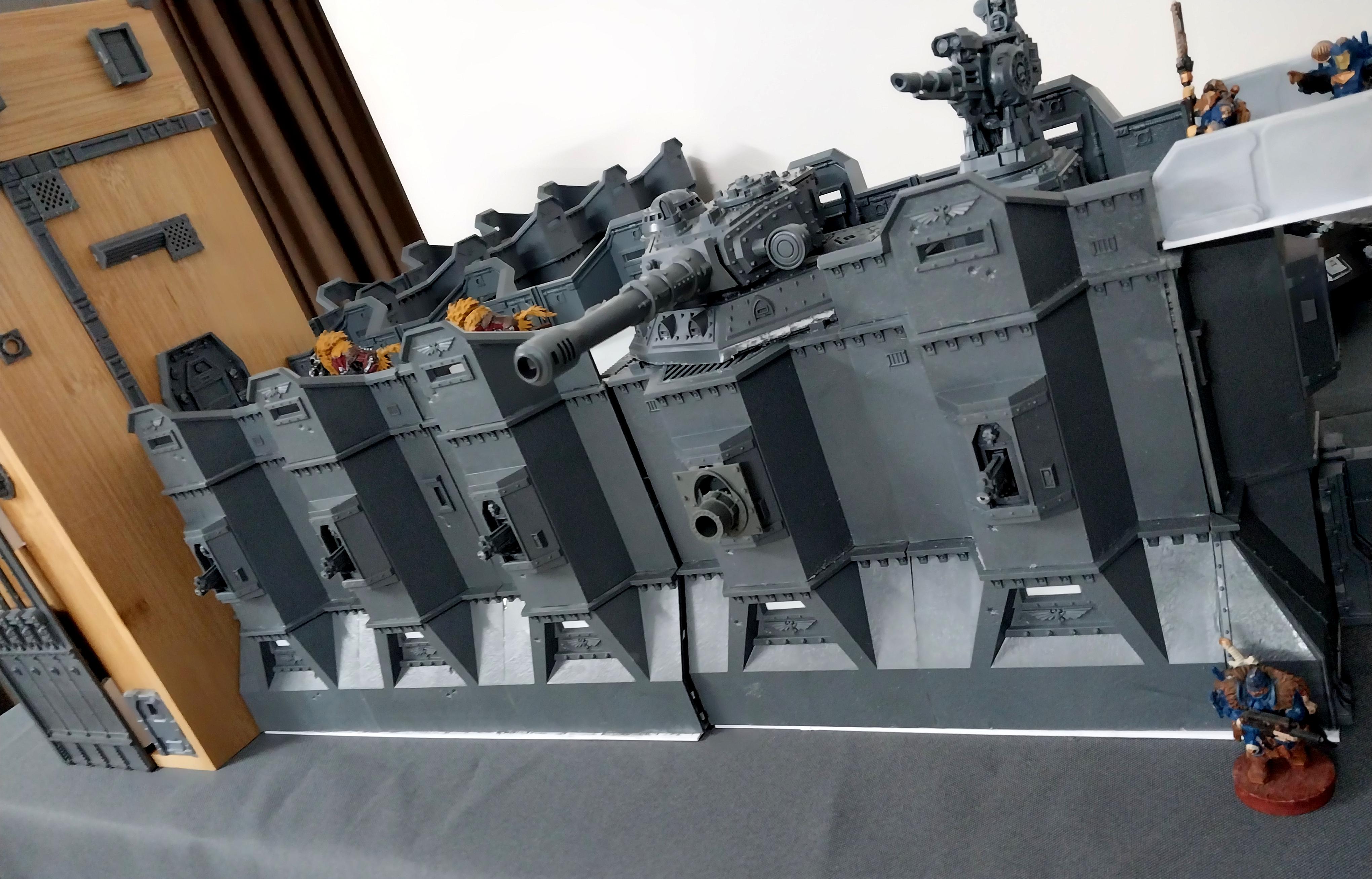 Adeptus Arbites, City Wall, Fortification, Imperial Bastion, Out Of Production, Terrain, Thin Blue Line, Wall
