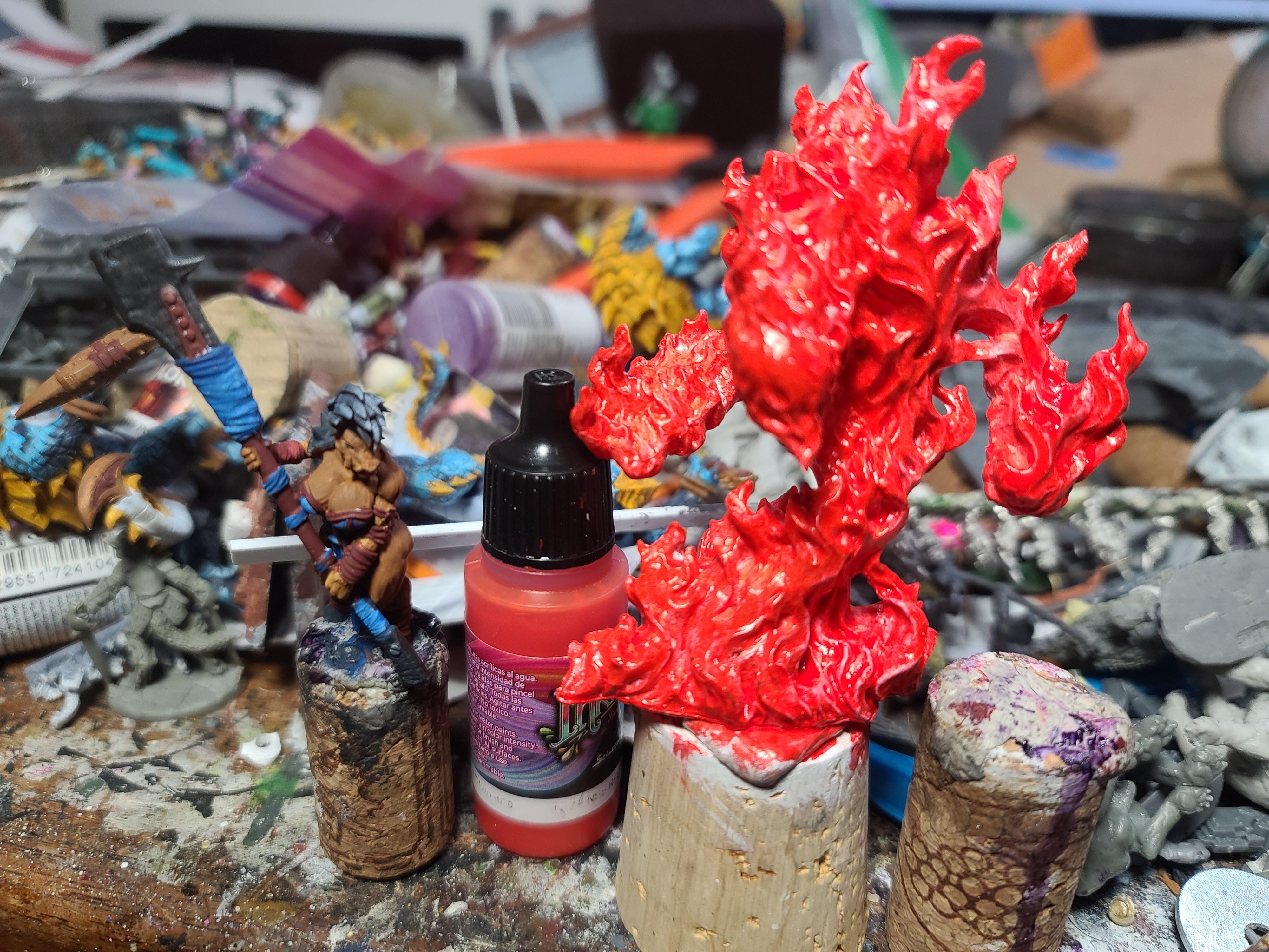 3d Print, Barbarian, Bones, Dungeons And Dragons, Fire Elemental, Gaz Miniatures, Mcgavin Miniatures, Monster, Pig Man, Pinup, Reaper Miniatures, Warriors