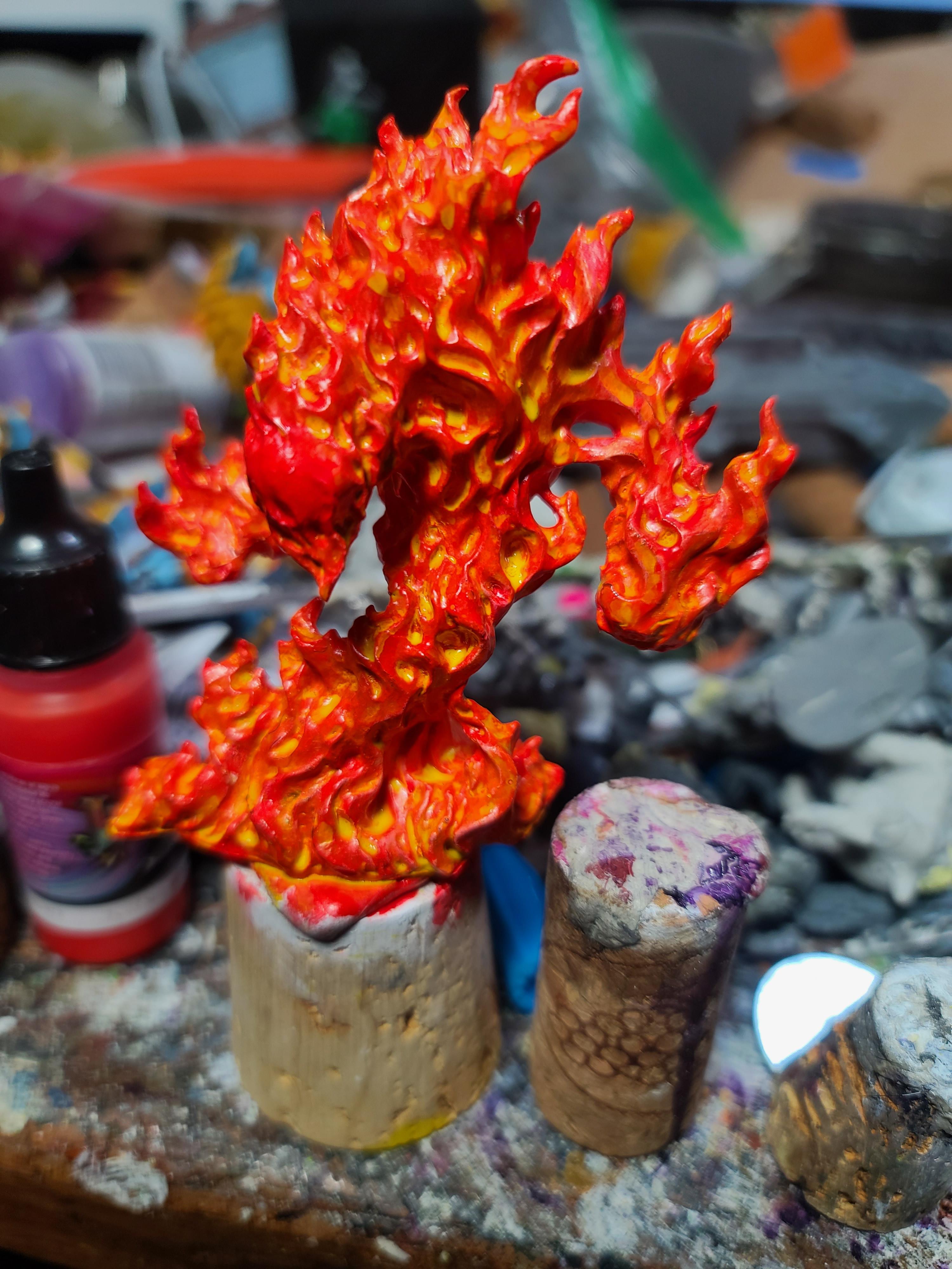 Bones, Dungeons And Dragons, Fire Elemental, Monster, Reaper Miniatures