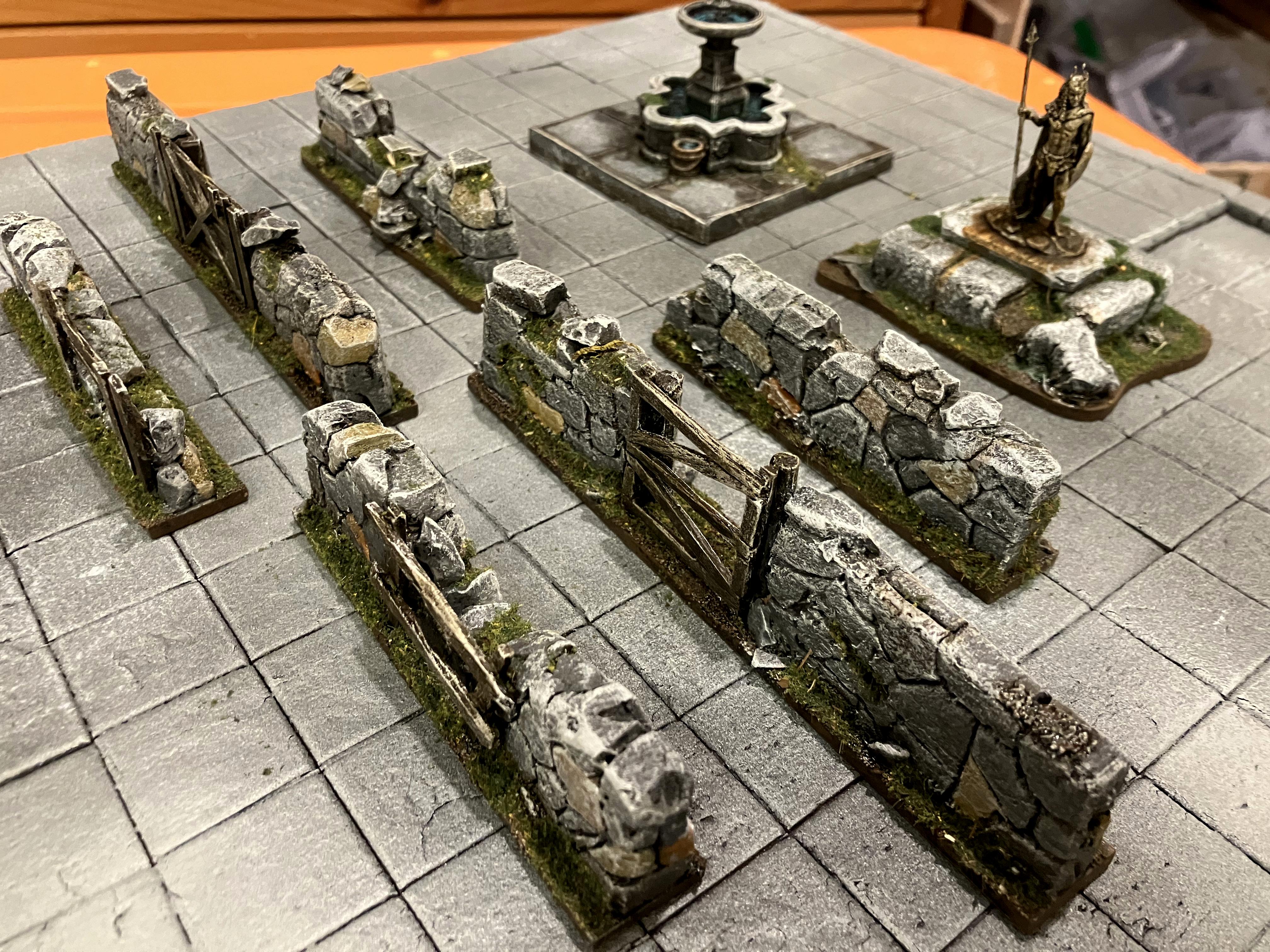 Age Of Sigmar, Details, Kitbash, Marble, Medieval, Mordheim, Painting, Scratch Build, Statue, Terrain, Village, Walls, Warhammer Fantasy