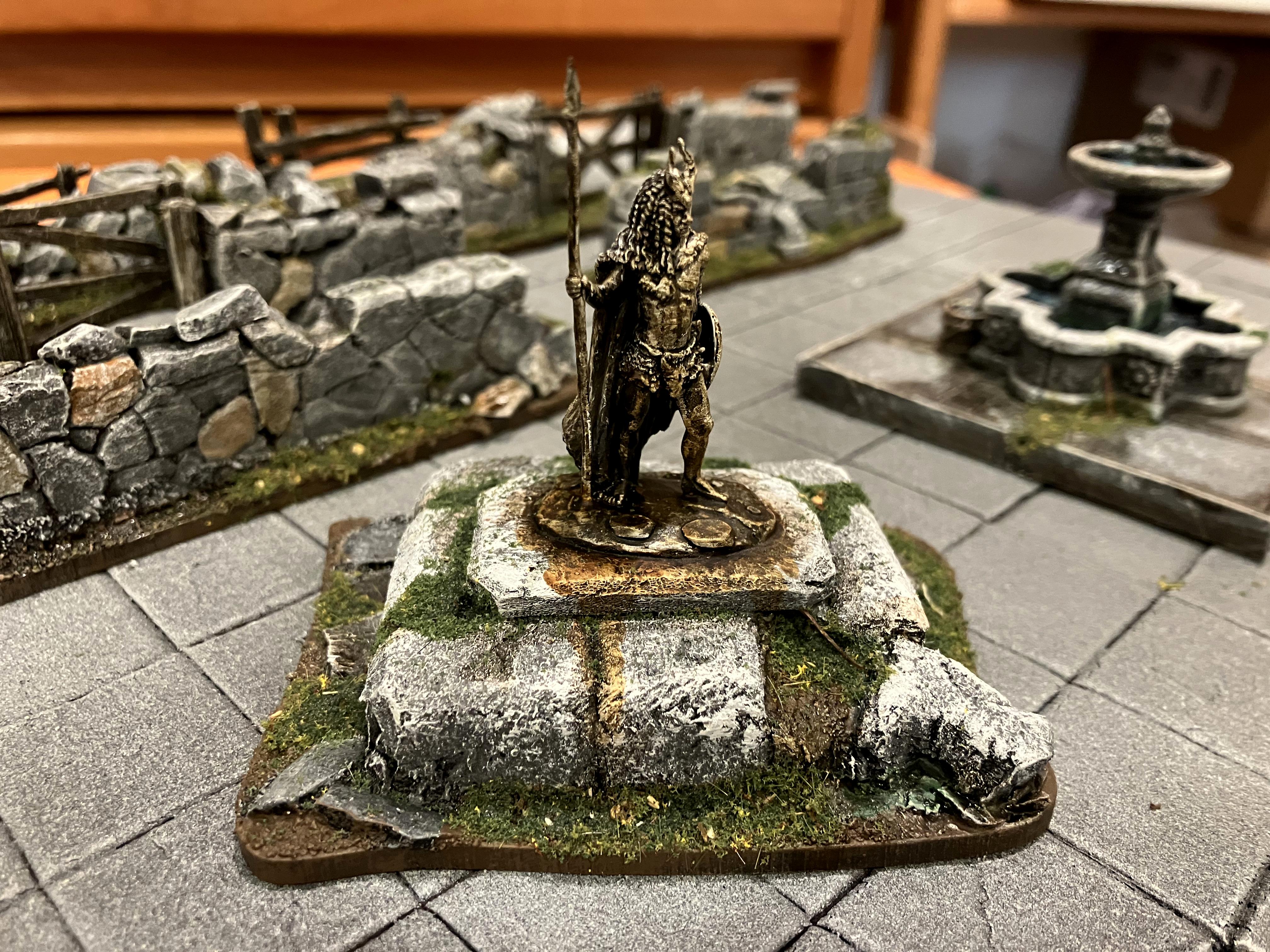 Age Of Sigmar, Details, Kitbash, Marble, Medieval, Mordheim, Painting, Scratch Build, Statue, Terrain, Village, Walls, Warhammer Fantasy