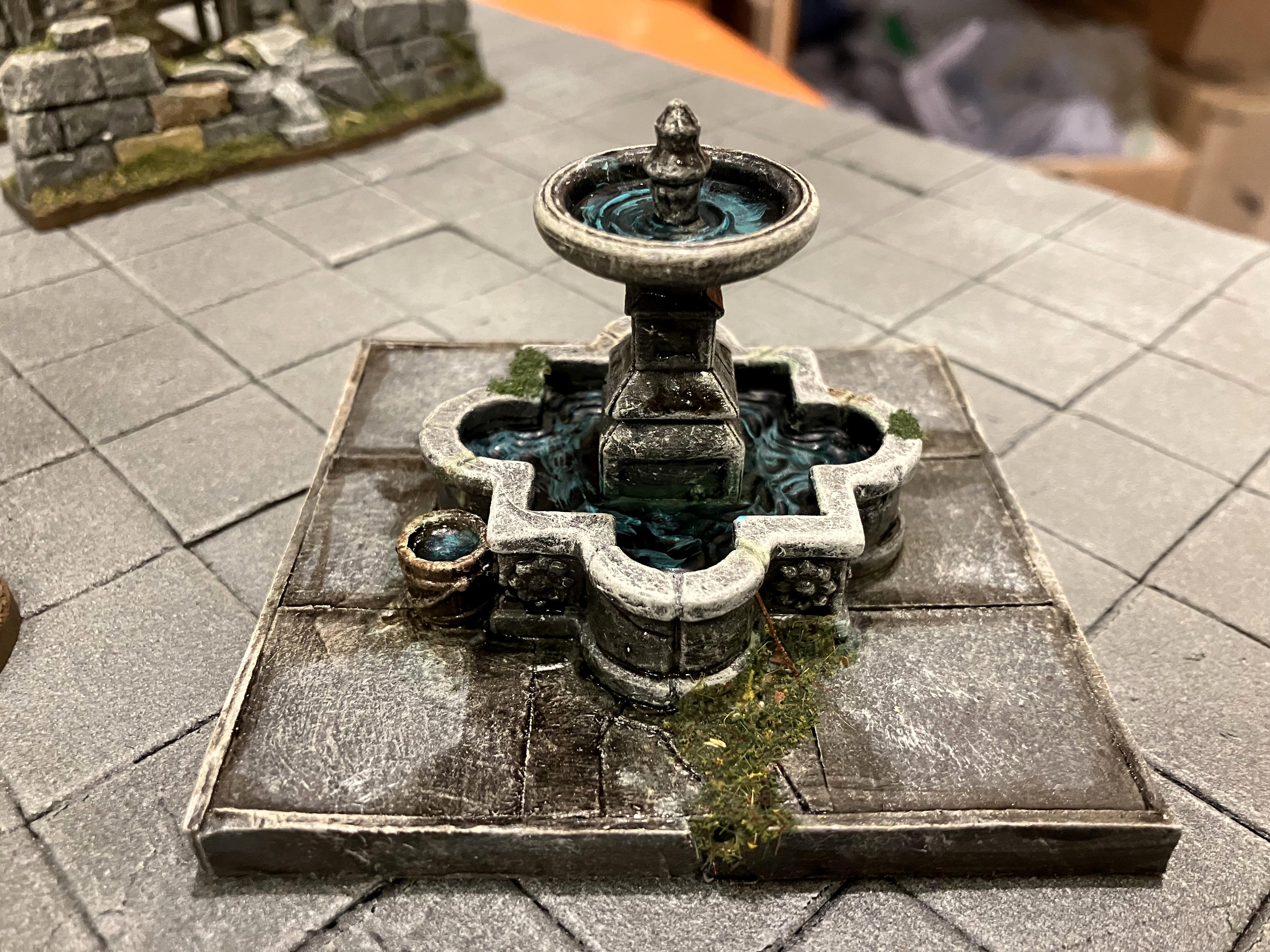 Age Of Sigmar, Details, Kitbash, Marble, Medieval, Mordheim, Painting, Scratch Build, Statue, Terrain, Village, Walls, Warhammer Fantasy