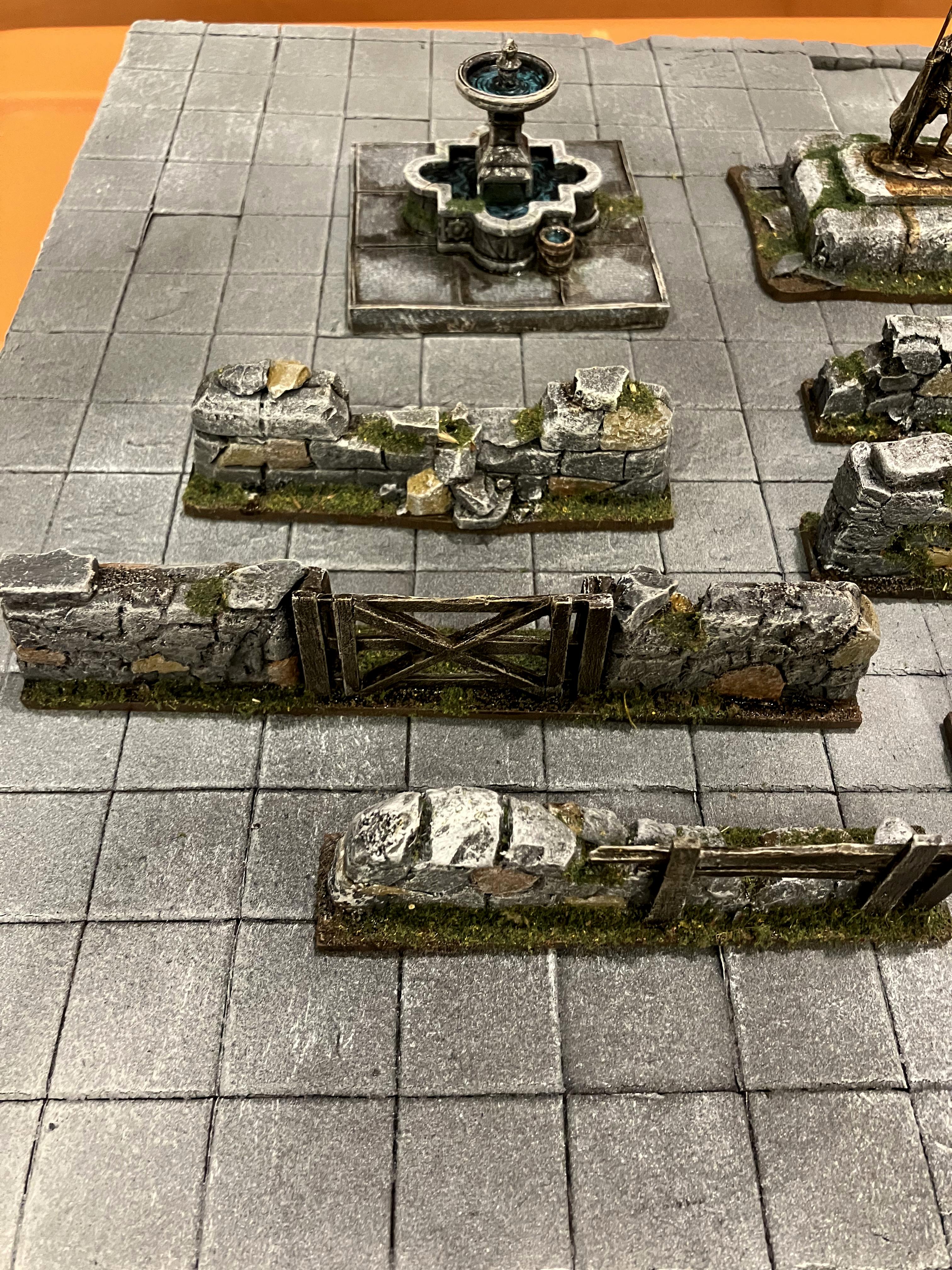 Age Of Sigmar, Details, Kitbash, Marble, Medieval, Mordheim, Painting, Scratch Build, Statue, Terrain, Village, Walls, Warhammer Fantasy