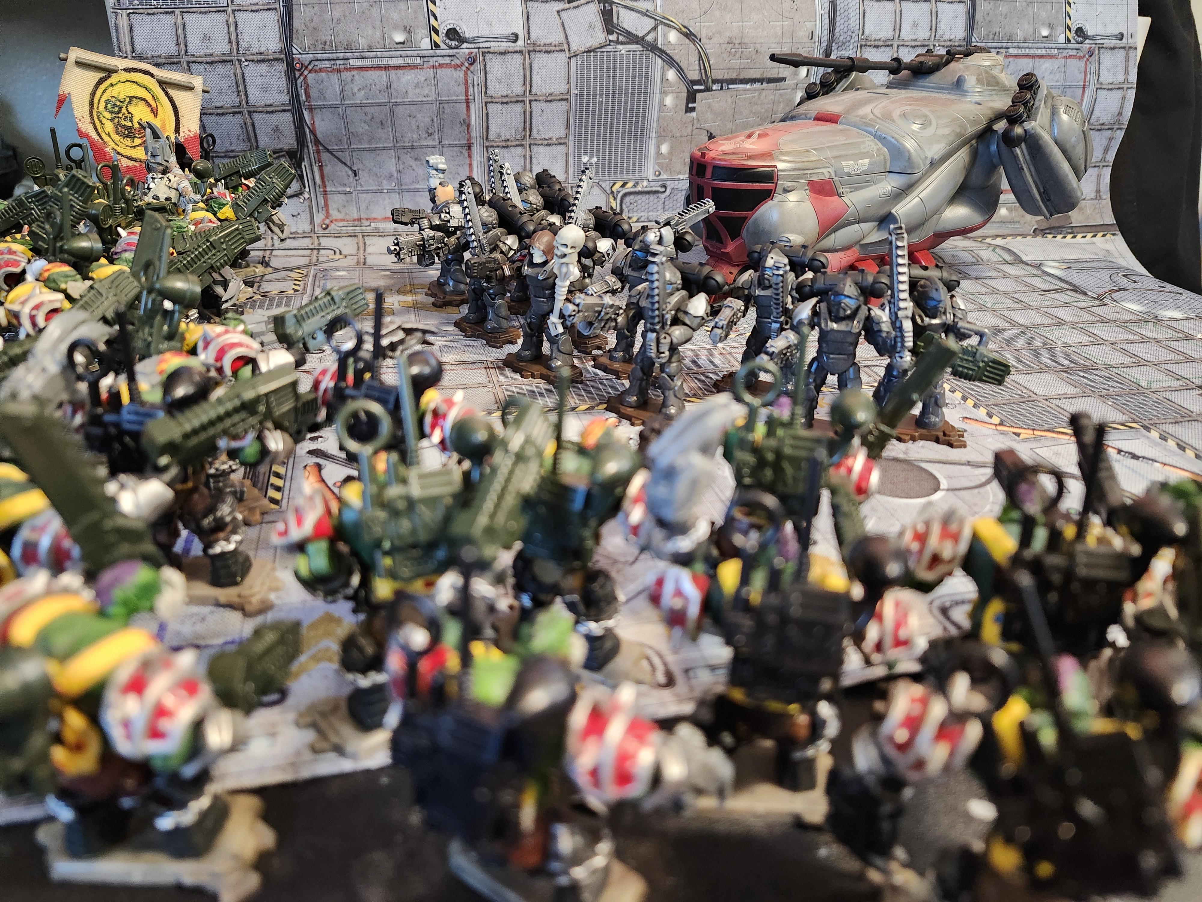 Human and xenos clash