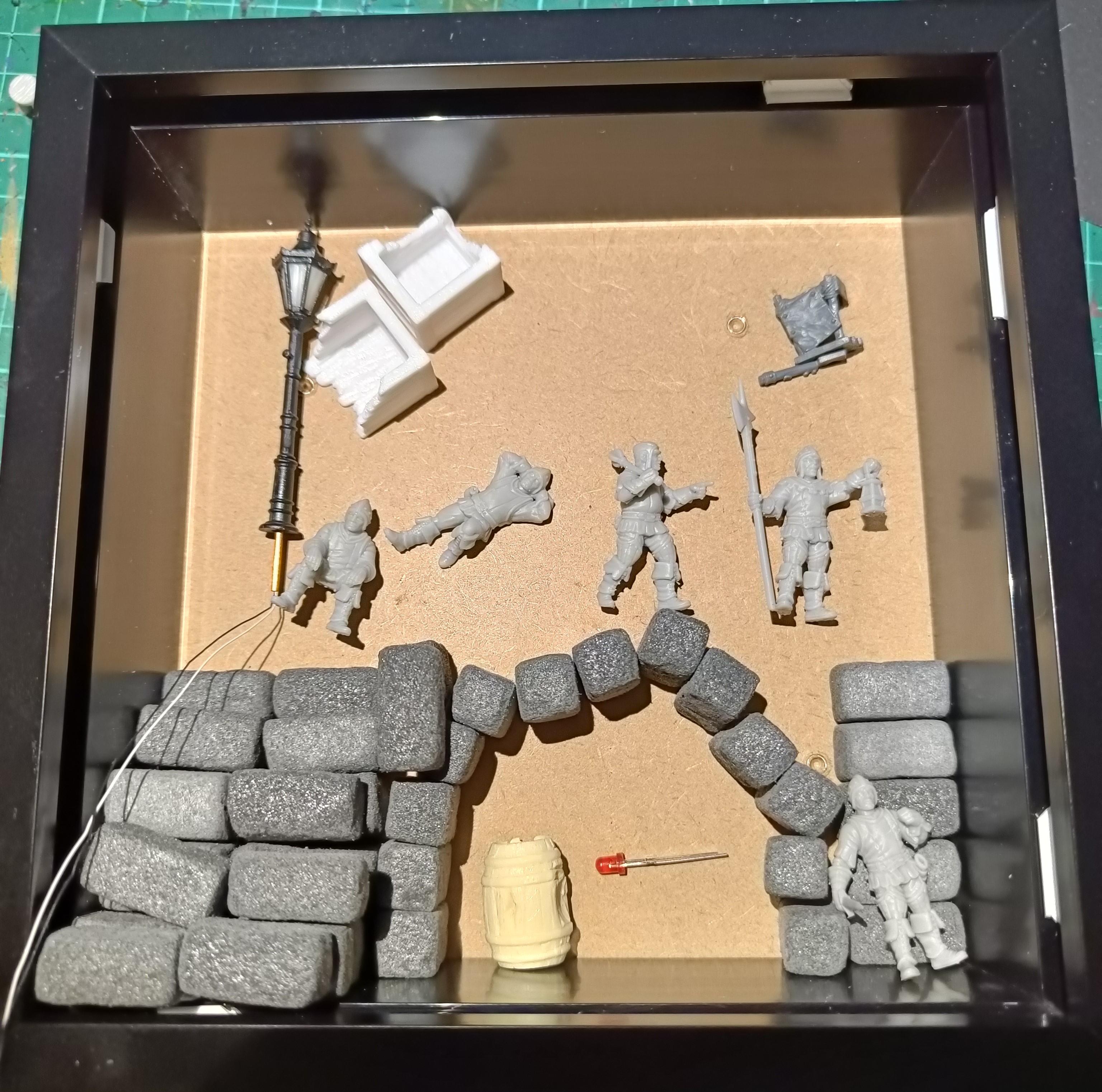 3D Photo Frame - Night Watch Scene