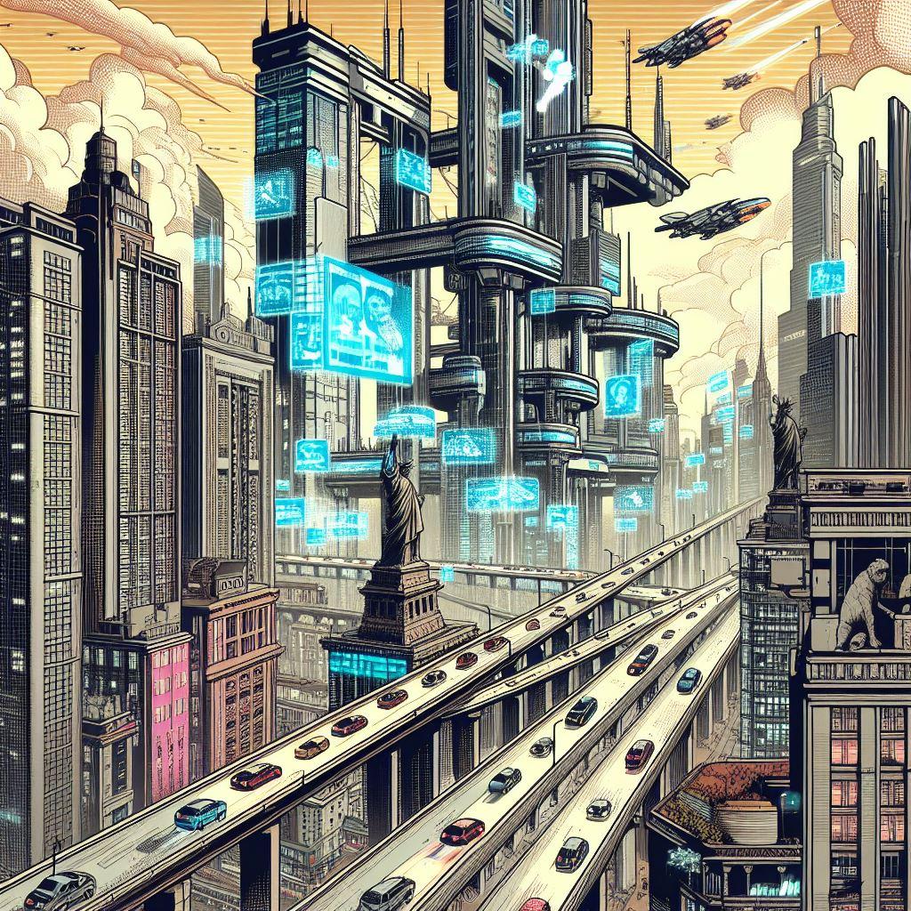2025, Ai Generated, Cyberpunk, Nypd, Retro Review
