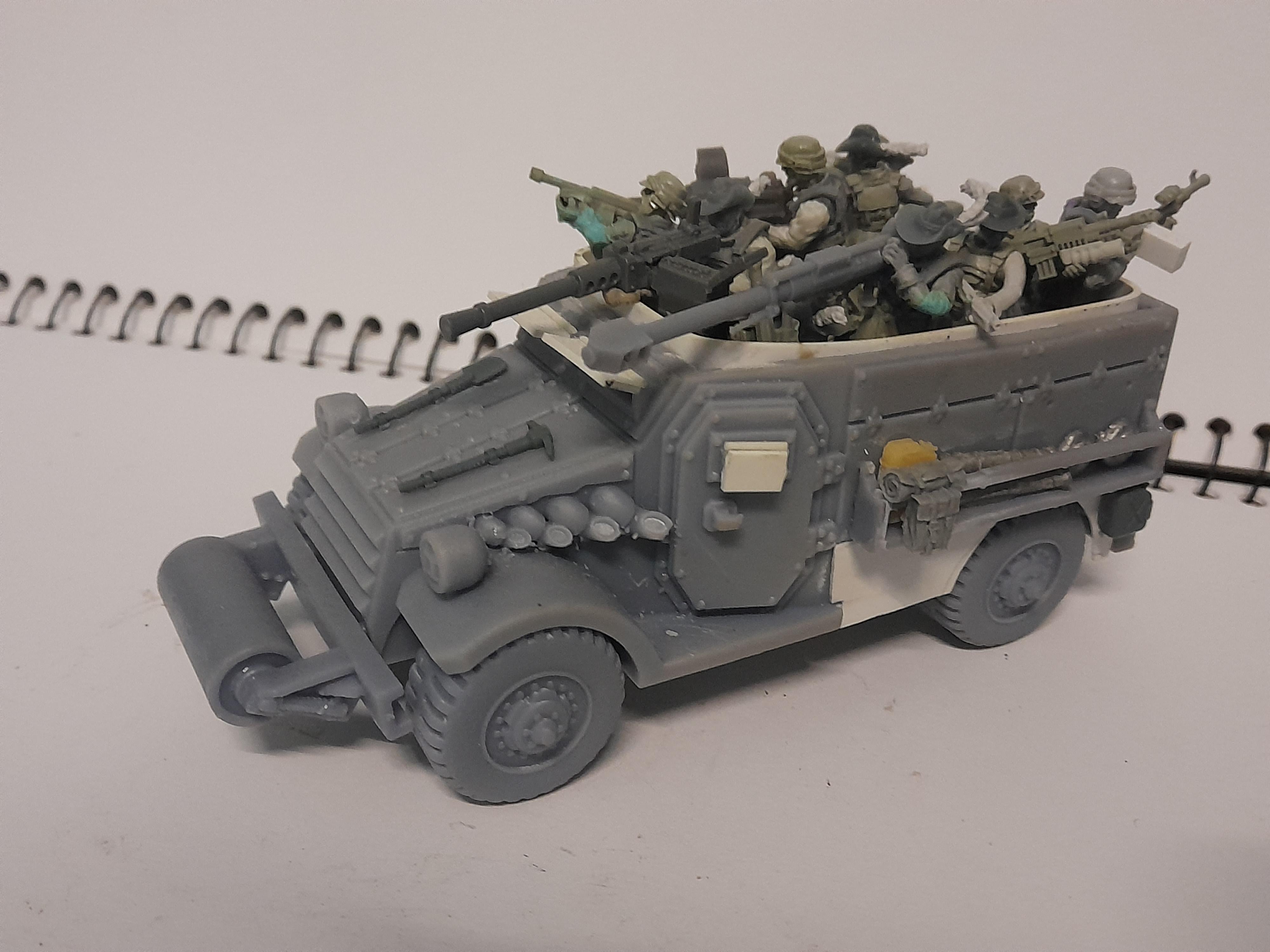 Golden Dragon Games, Mechanised Infantry, Motor Rilfles, Victoria Miniatures, White Scout Car