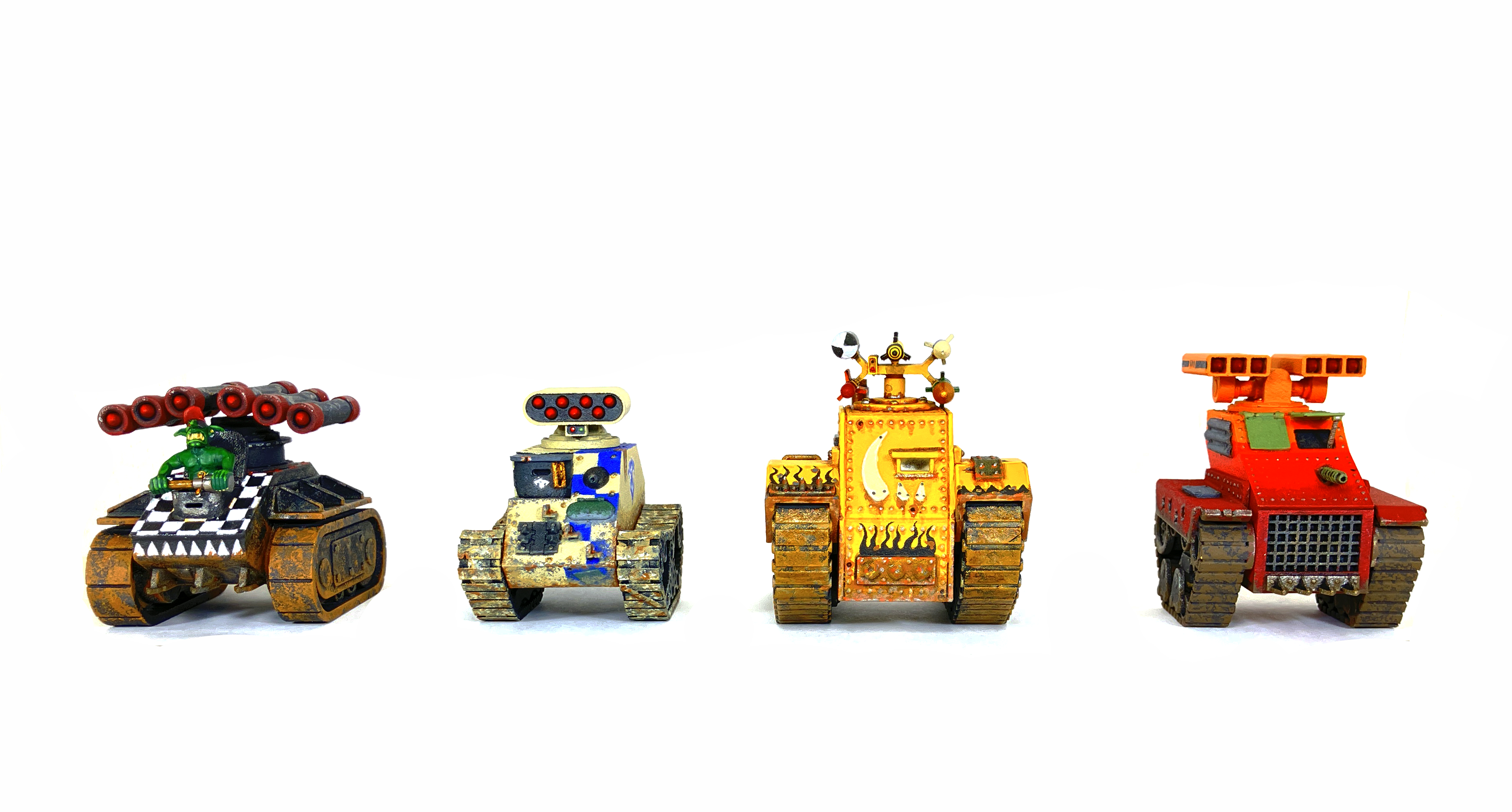 Gnot Tanks, Gretchin, Grot Tanks, Orks, Rocket, Rokkit, Scrap Tanks, Warhammer 40,000
