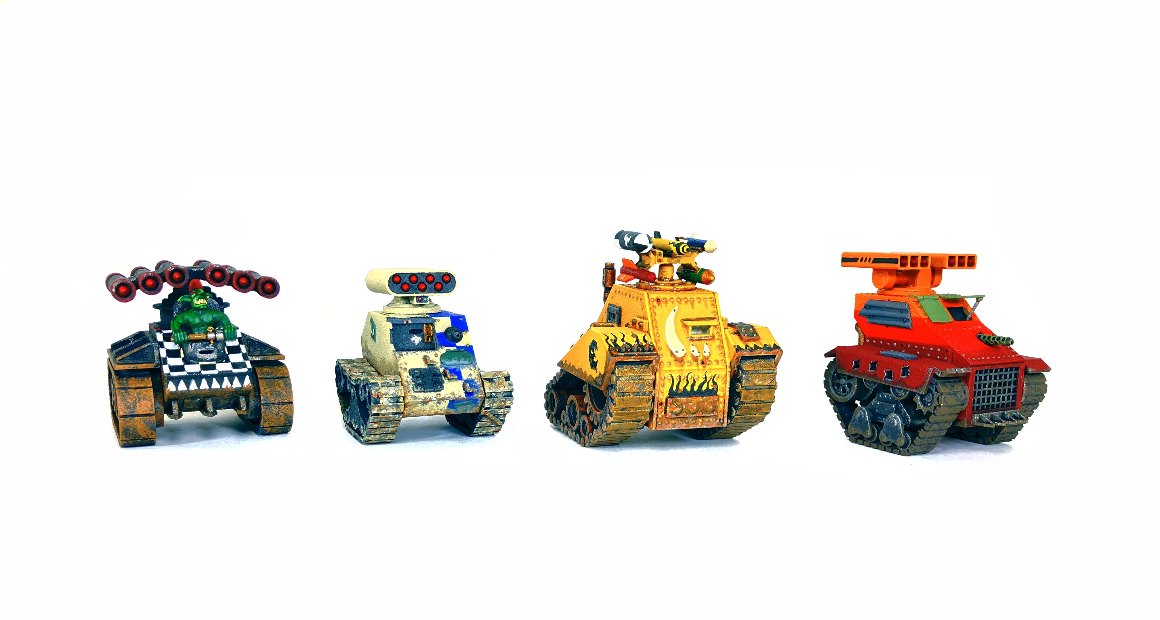 Gnot Tanks, Gretchin, Grot Tanks, Orks, Rocket, Rokkit, Scrap Tanks, Warhammer 40,000