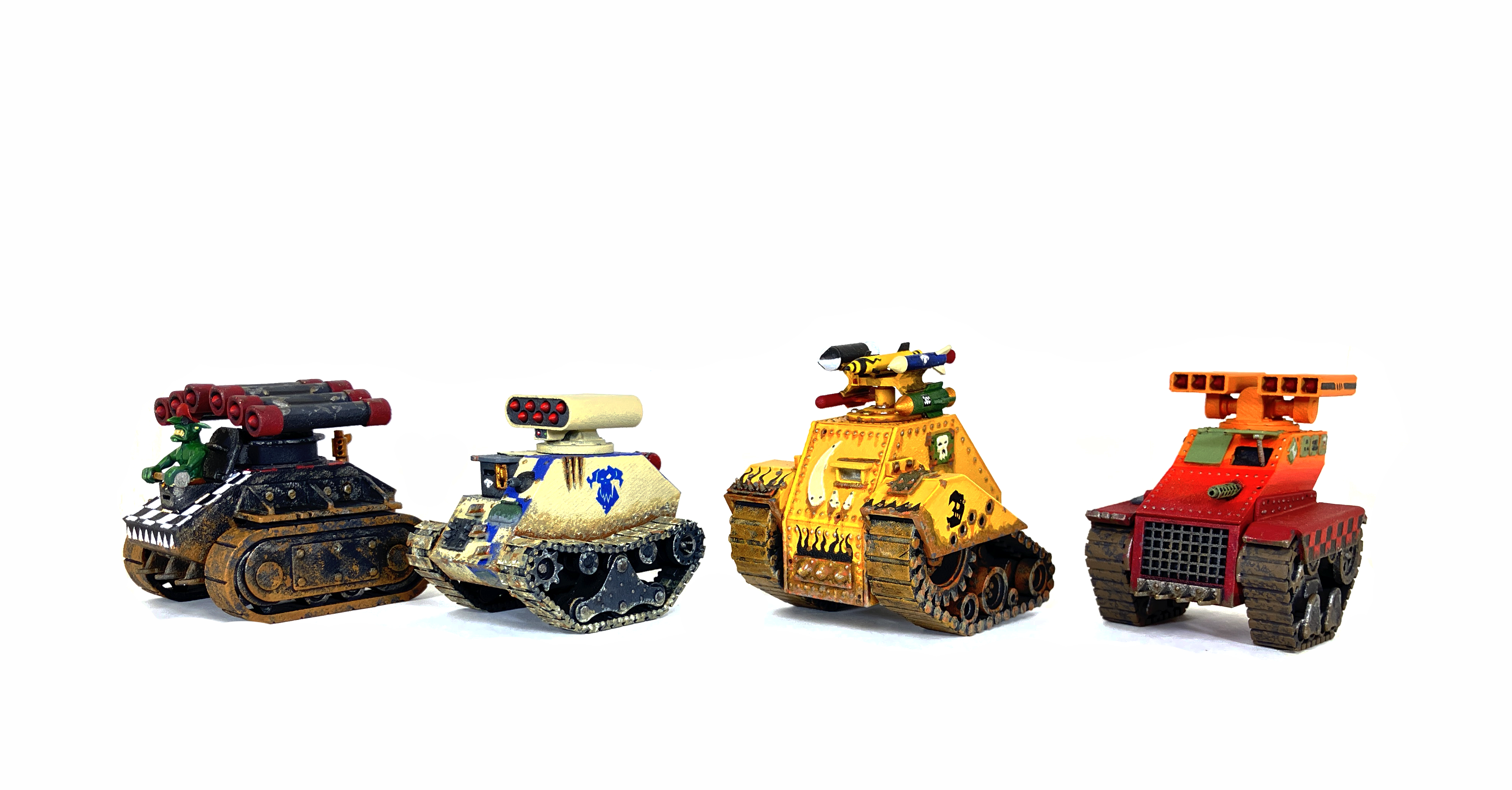 Gnot Tanks, Gretchin, Grot Tanks, Orks, Rocket, Rokkit, Scrap Tanks, Warhammer 40,000