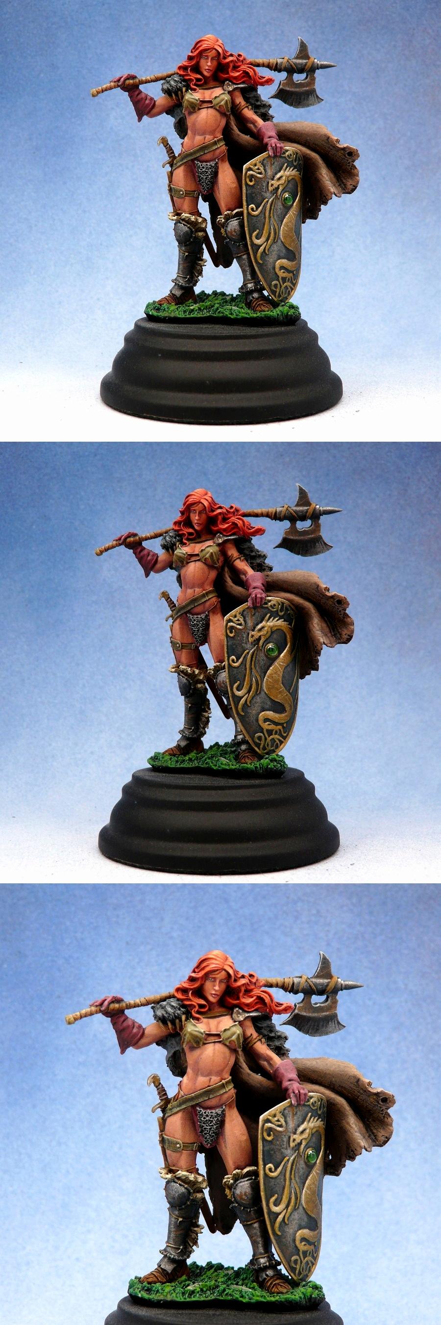 54mm, Barbarian, Conan, Heroic Fantasy, Hyrkanian Warrior, Red Sonja, Sword And Sorcery, Warhammer Fantasy