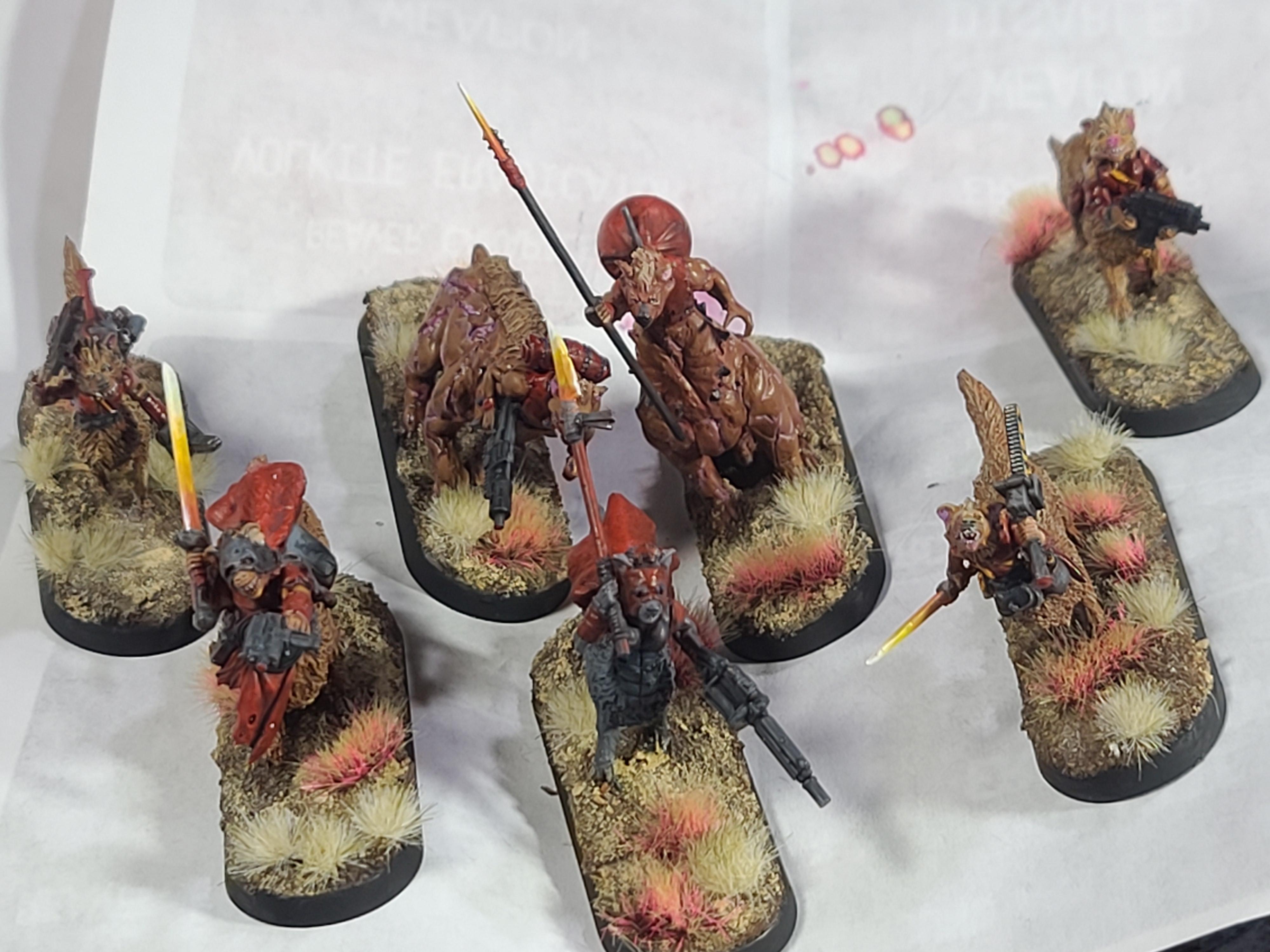 Frostgrave Gnolls, Gorkamorka, Kitbash, Muties, North Star Military Figures, Reaper Miniatures, Taur, Wolves